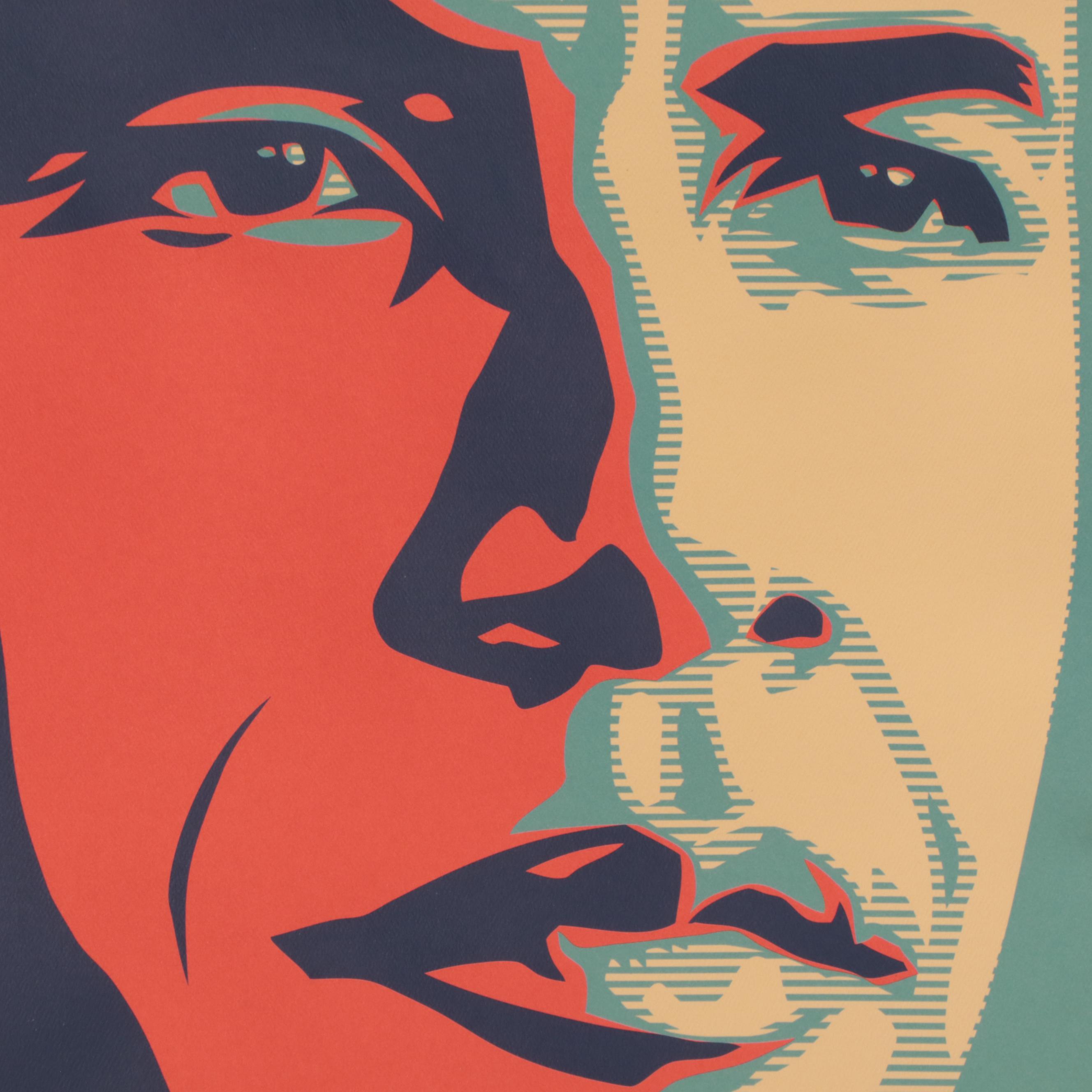 Lithograph After Shepard Fairey of Barack Obama "Change"