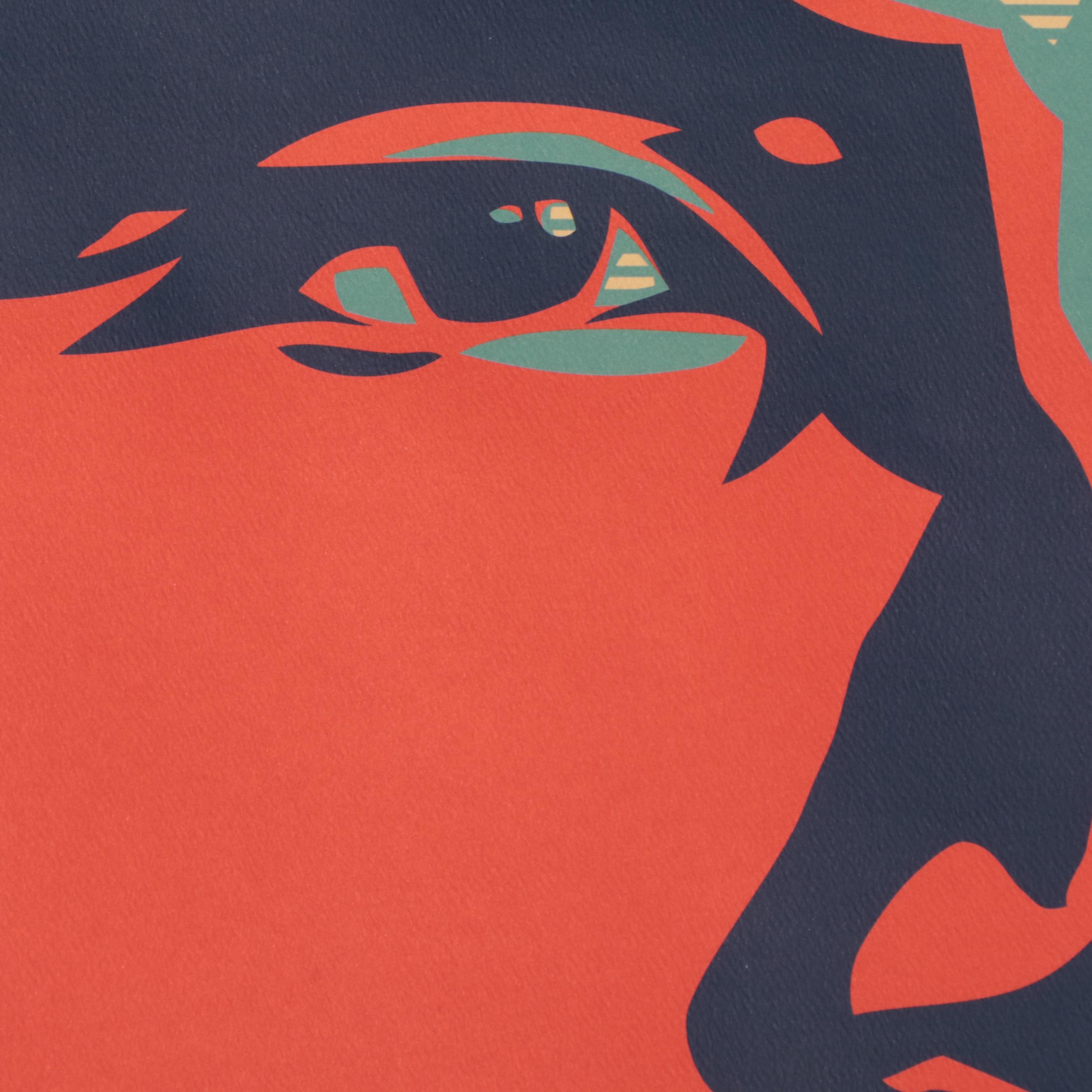 Lithograph After Shepard Fairey of Barack Obama "Change"