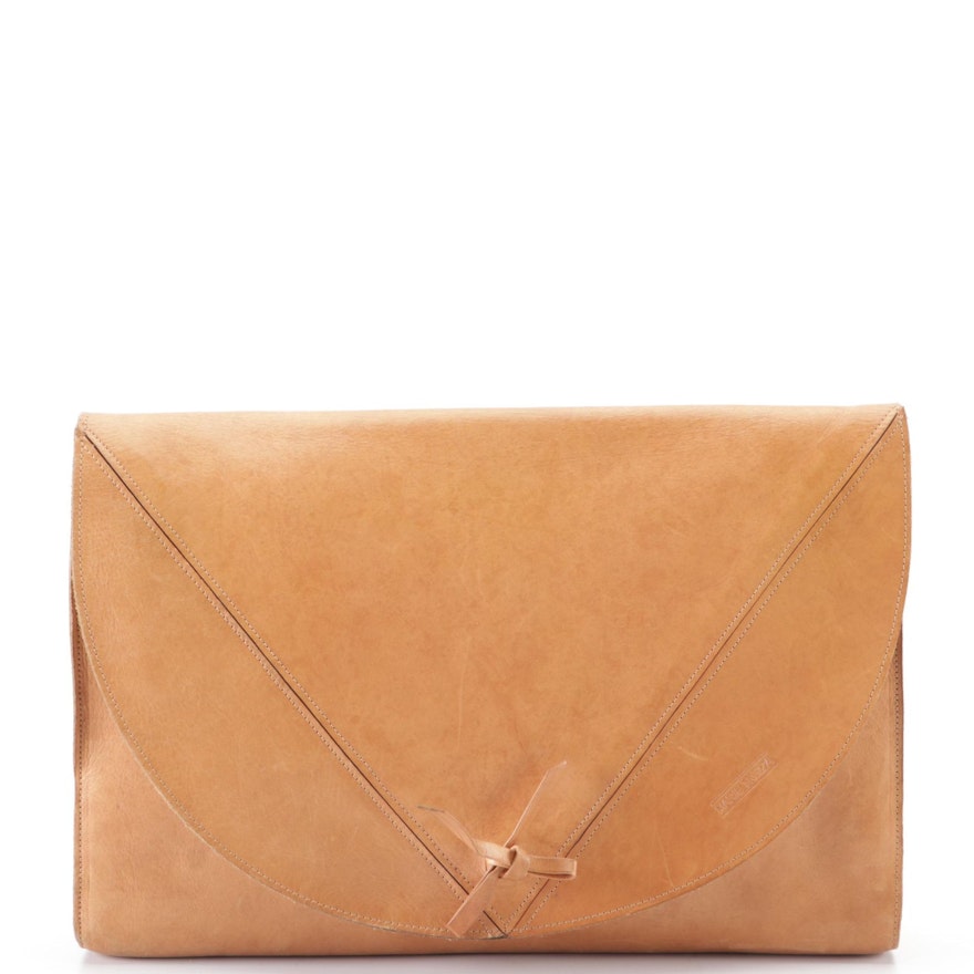 Marie Trezza Leather Envelope Clutch