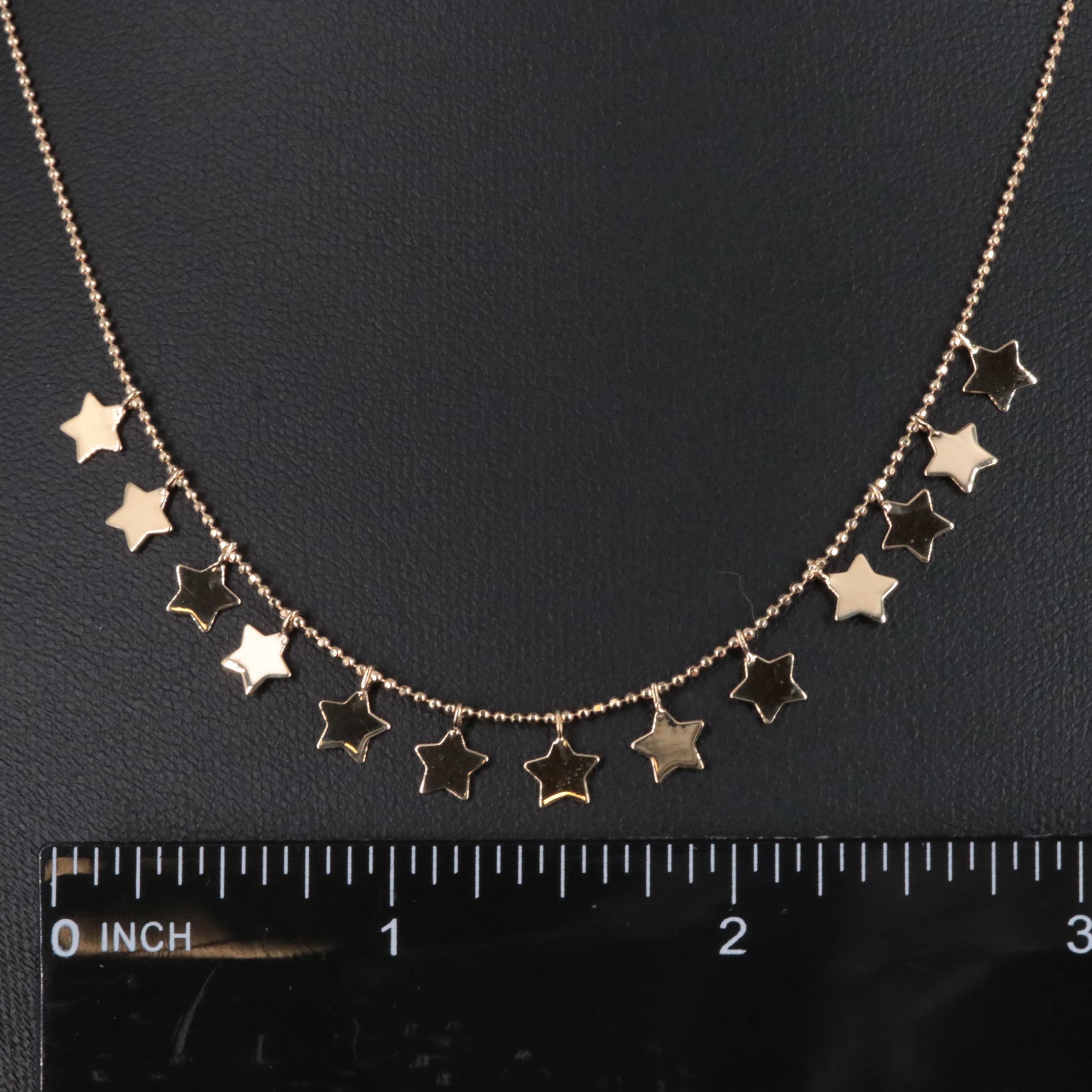 10K Star Necklace