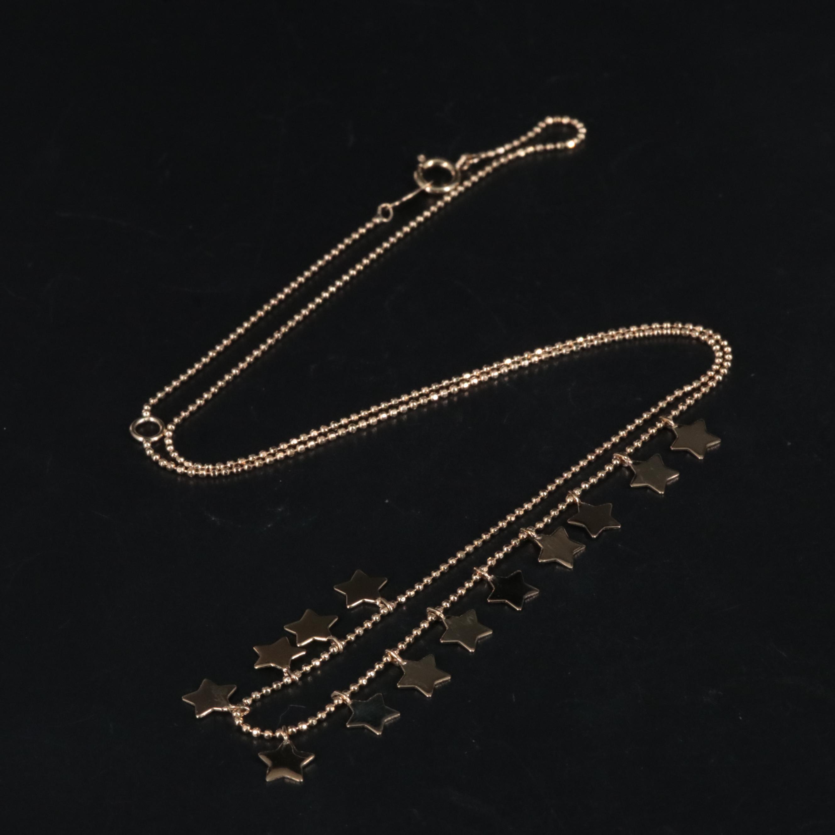 10K Star Necklace