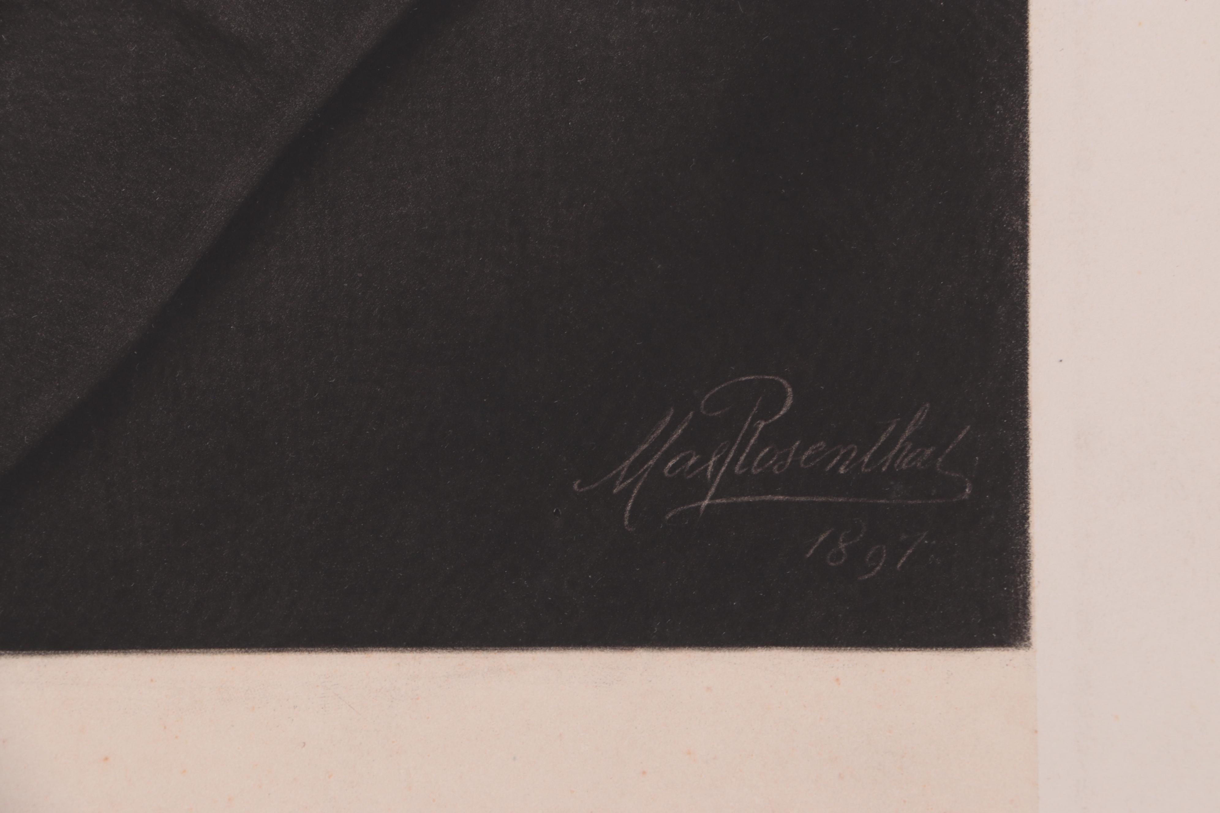 Max Rosenthal Portrait Lithographs, Early 20th Century