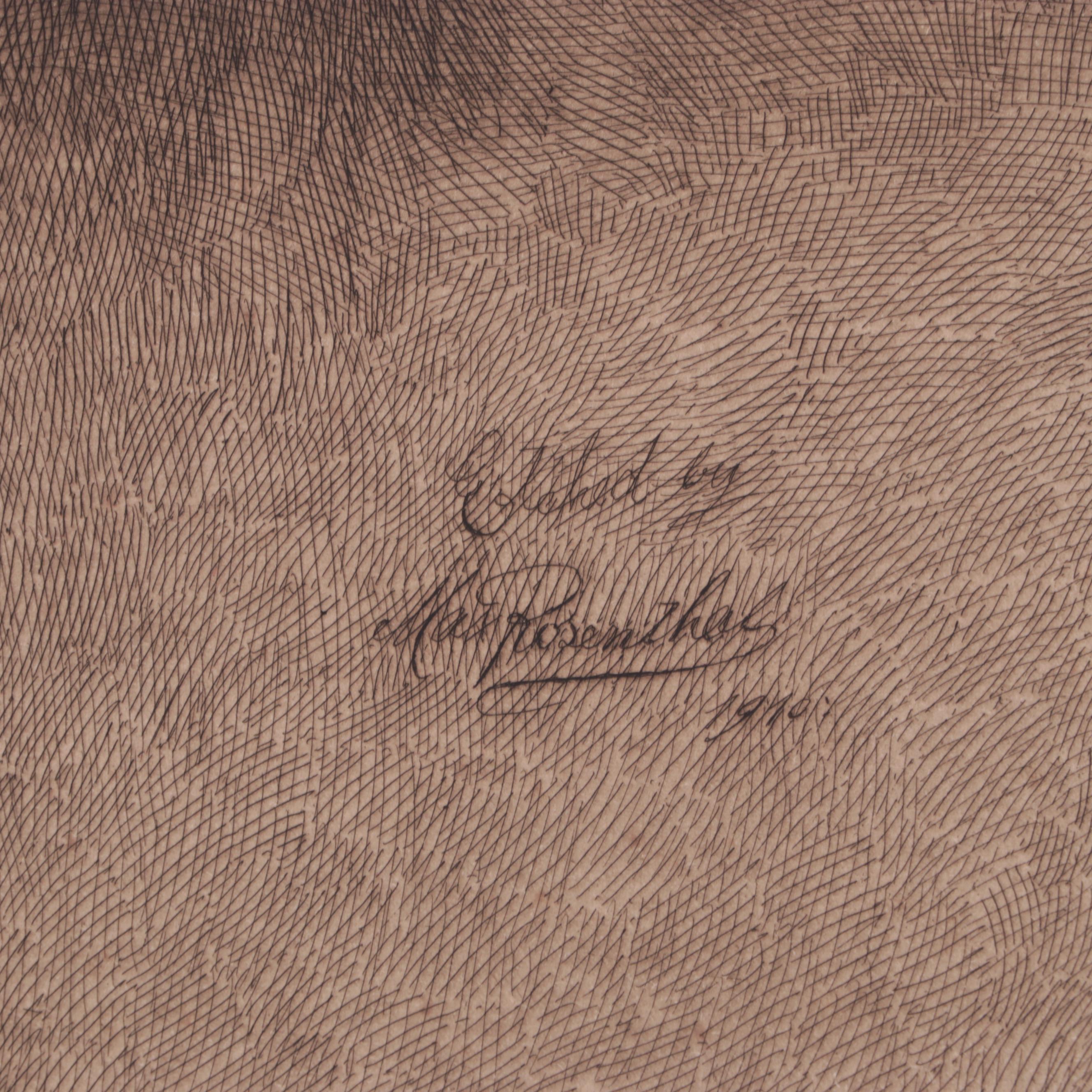 Max Rosenthal Portrait Lithographs, Early 20th Century