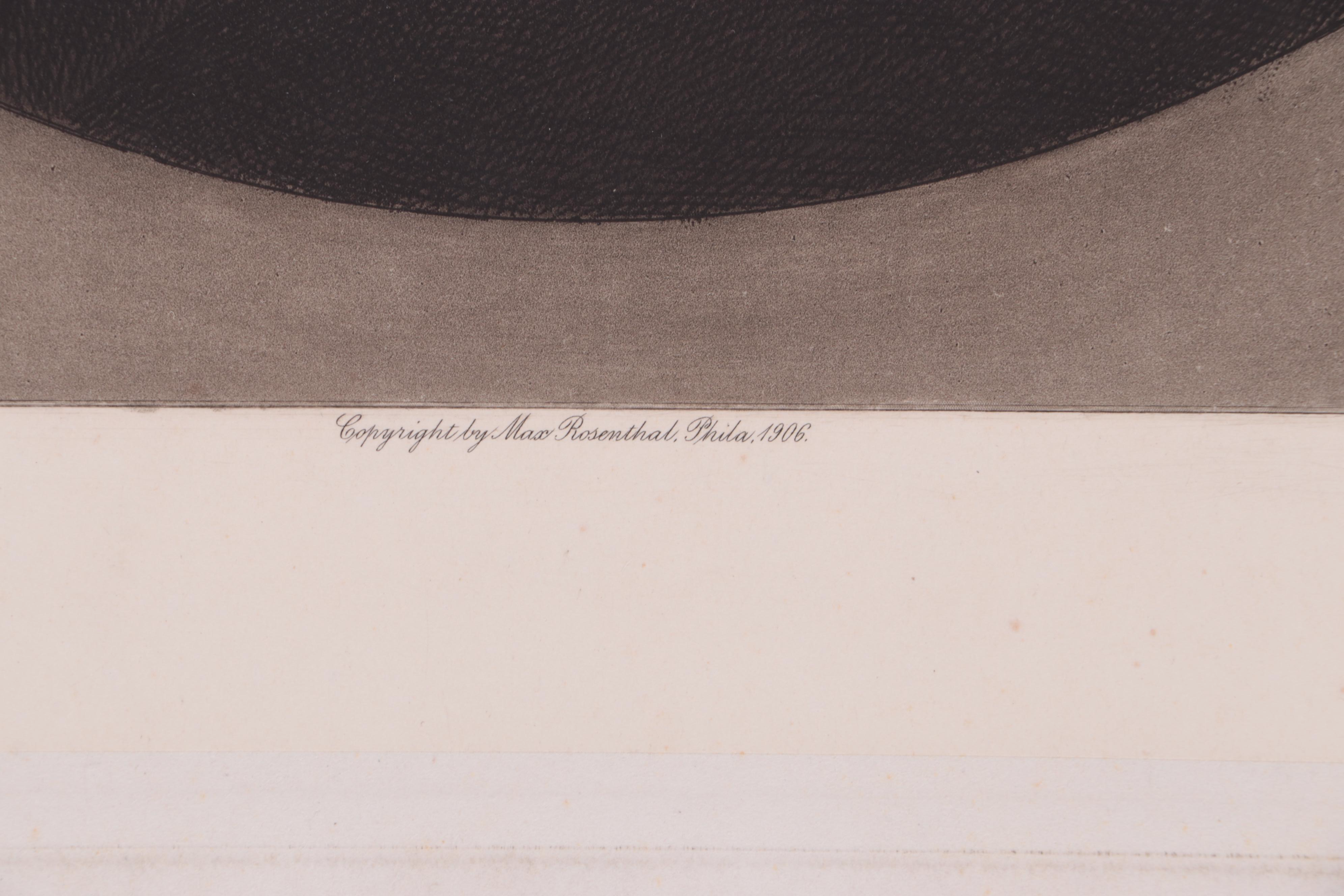 Max Rosenthal Portrait Lithographs, Early 20th Century