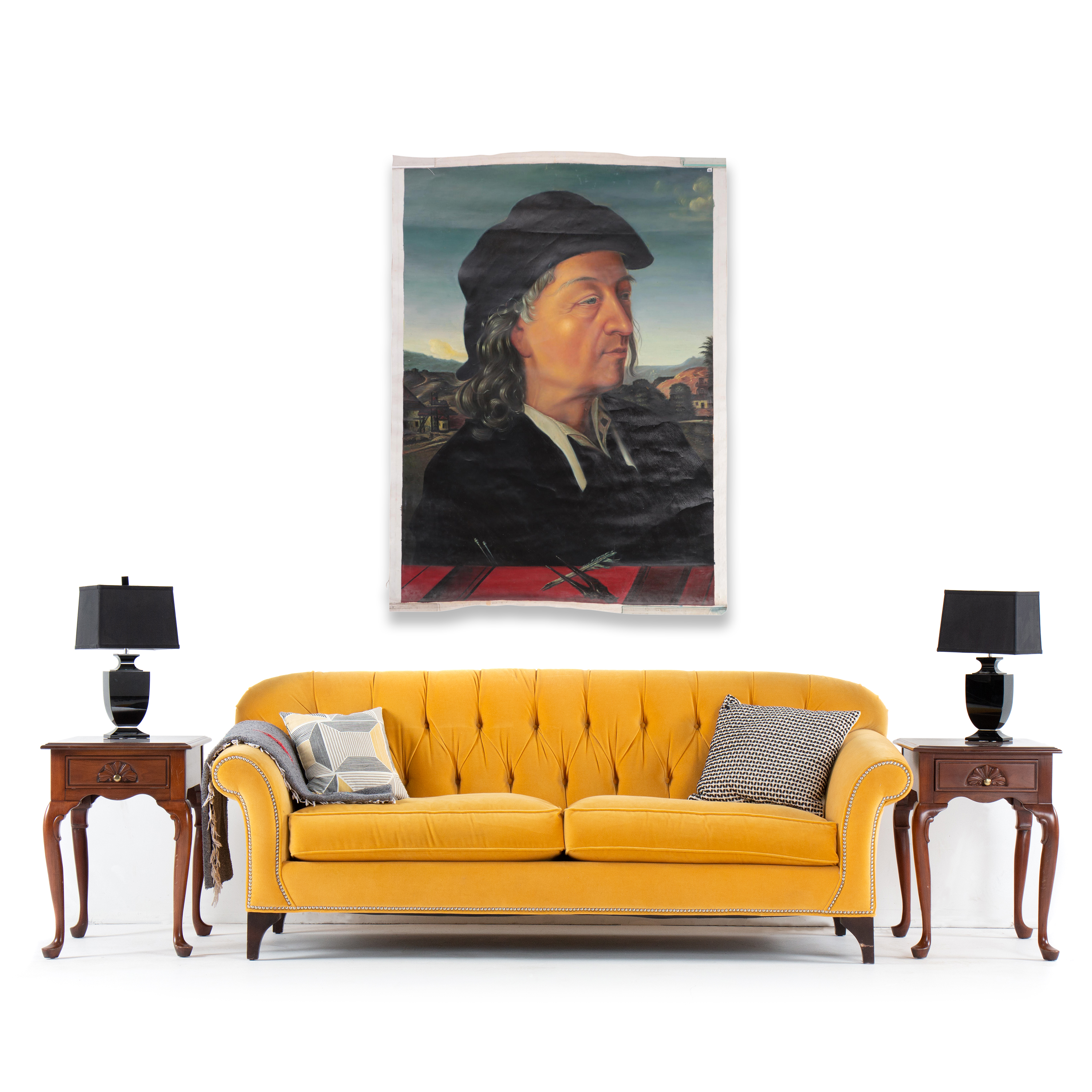 Oil Painting After Piero di Cosimo "Portrait of Giuliano da Sangallo"