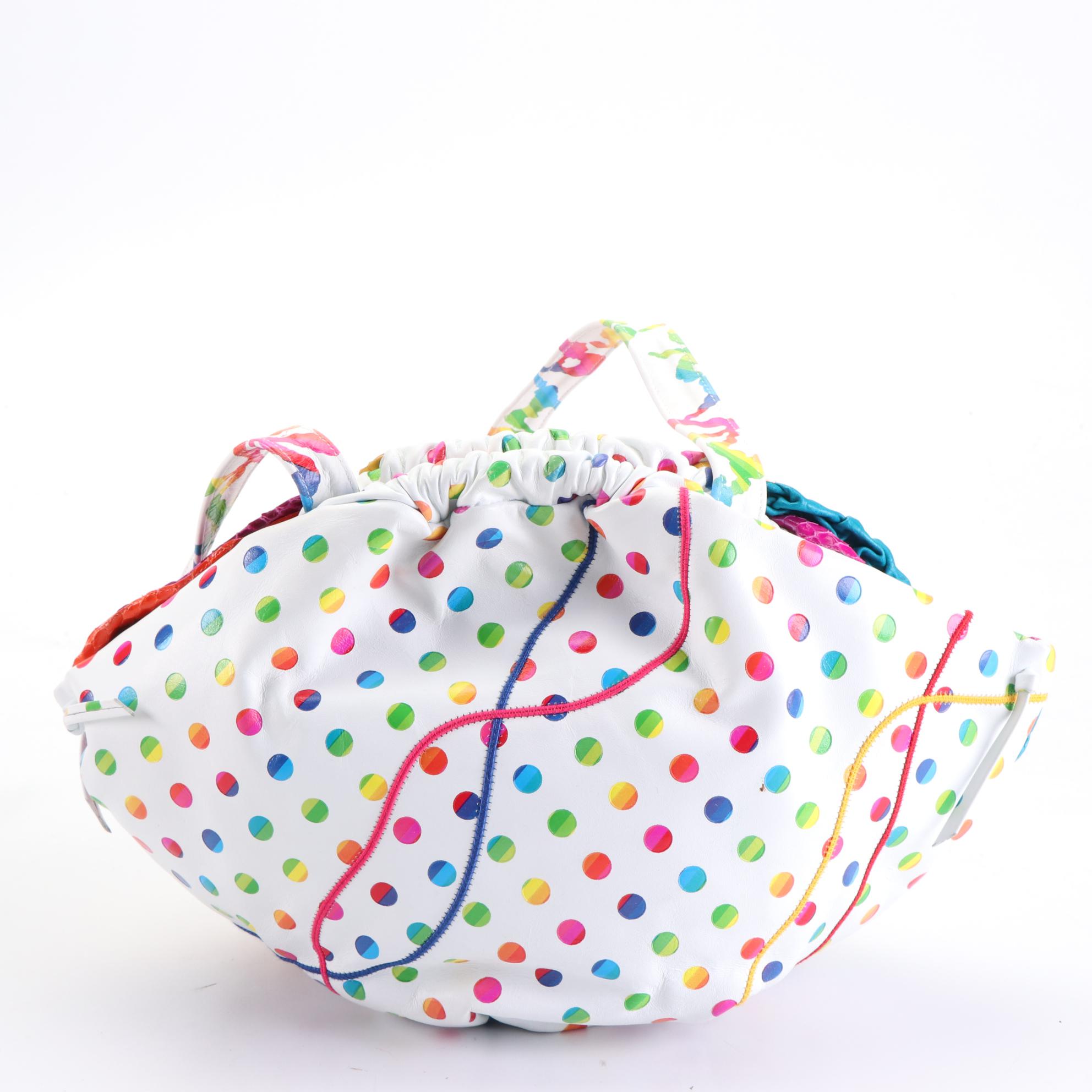 Carlo Fiori and Viva of California Hinge Closure and Zip Leather Shoulder Bags