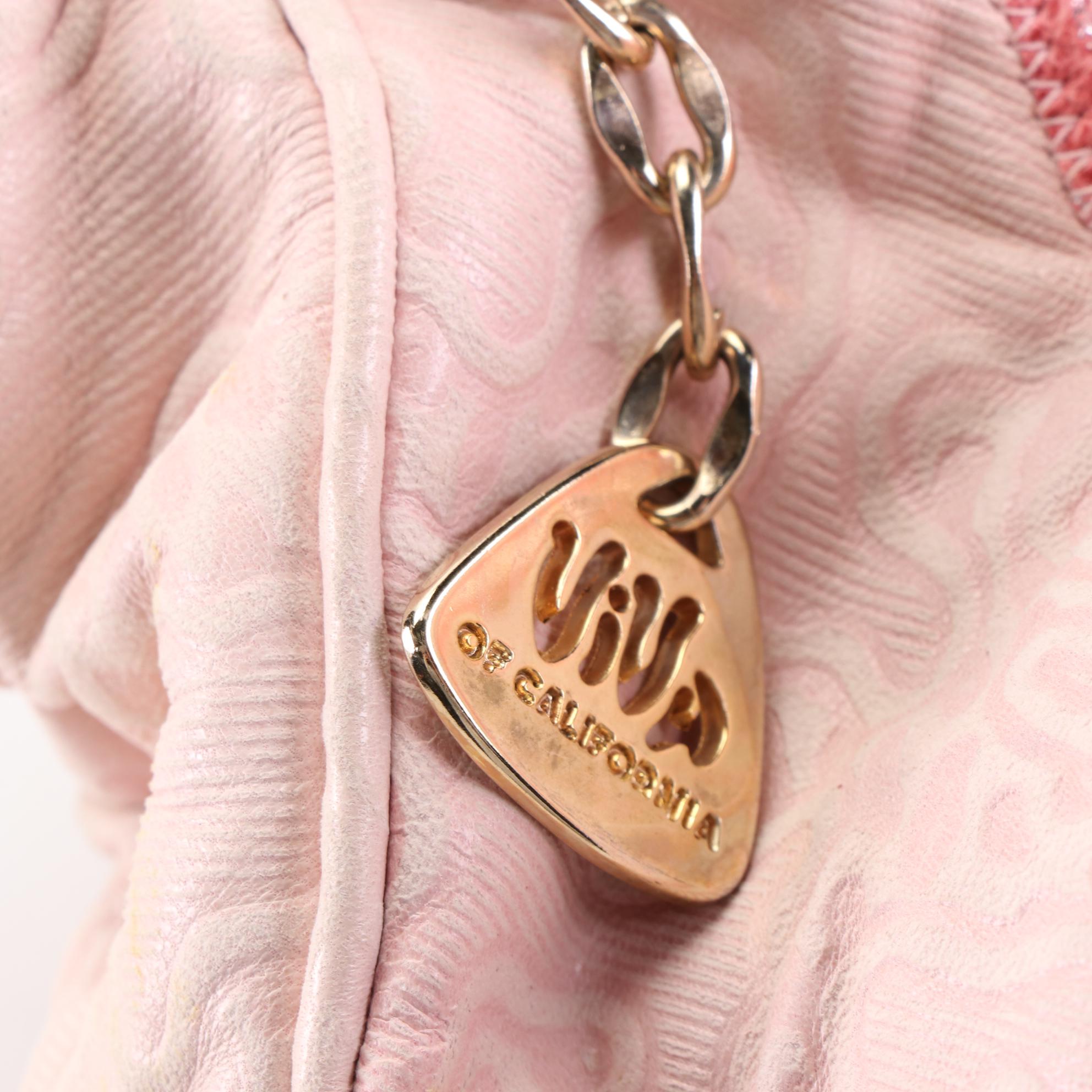 Carlo Fiori and Viva of California Hinge Closure and Zip Leather Shoulder Bags