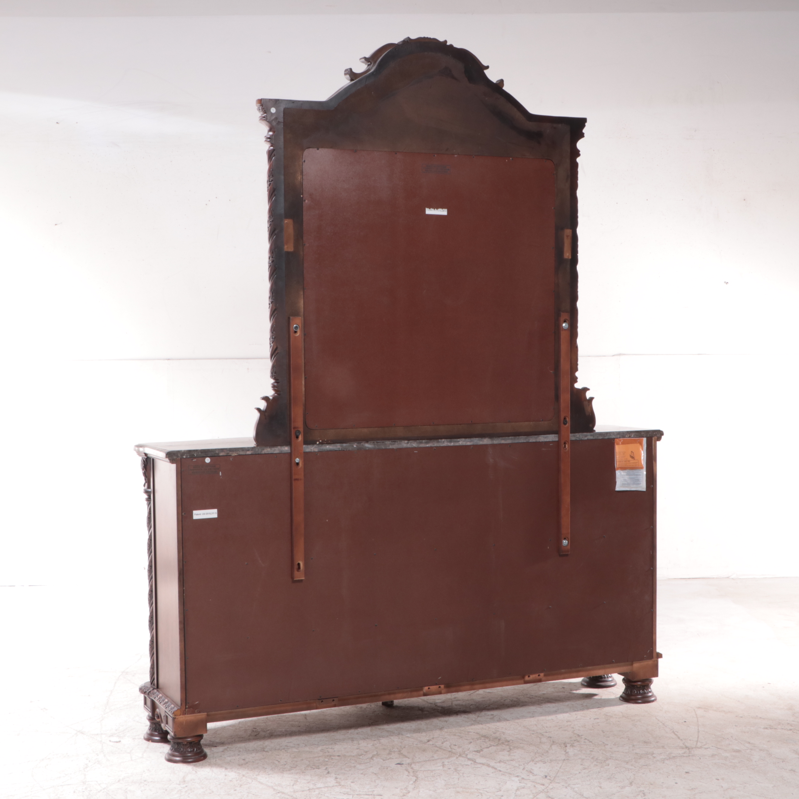 Ashley Furniture "North Shore" Marble-Top Nine-Drawer Dresser