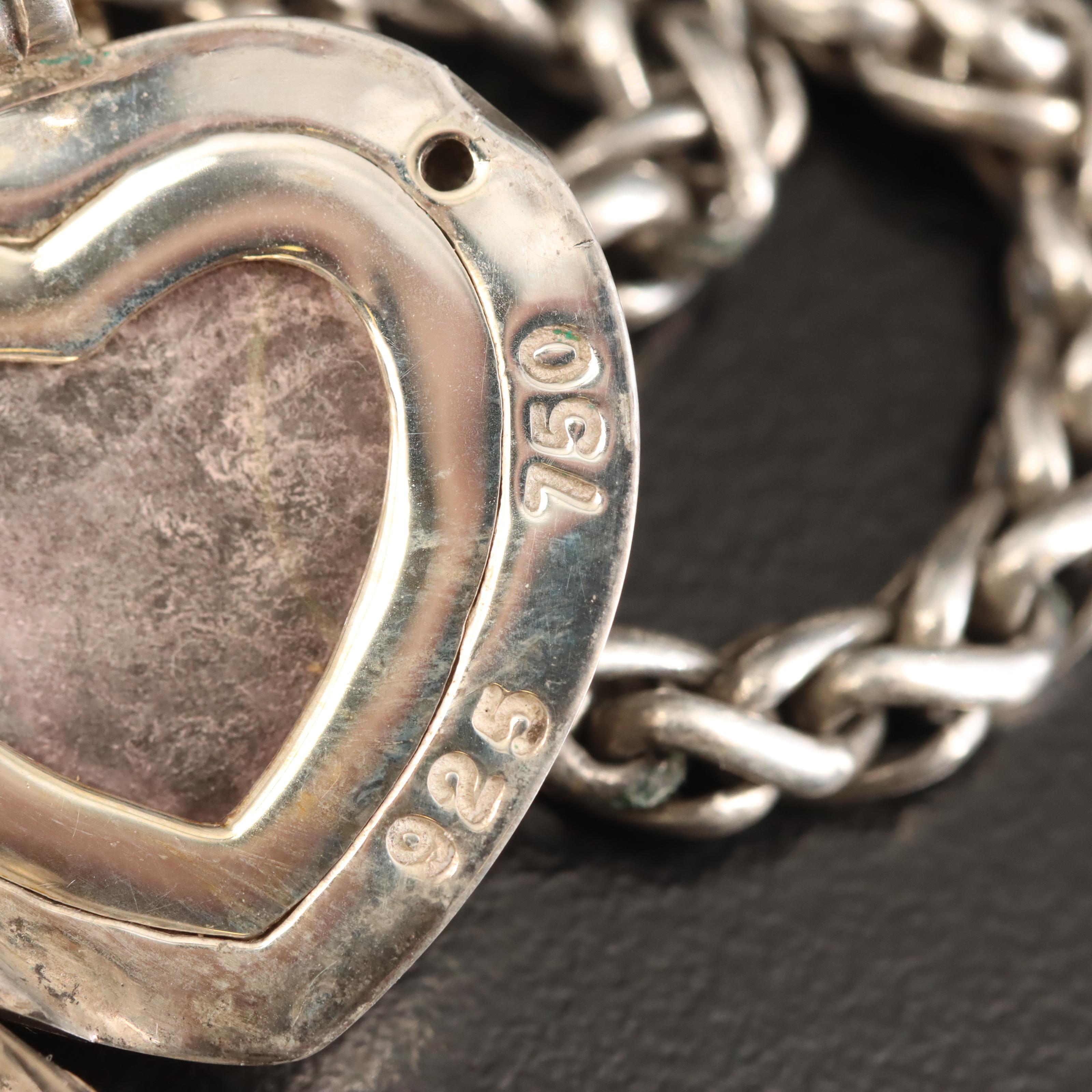 David Yurman Sterling Heart Enhancer Locket Necklace with 18K Accent