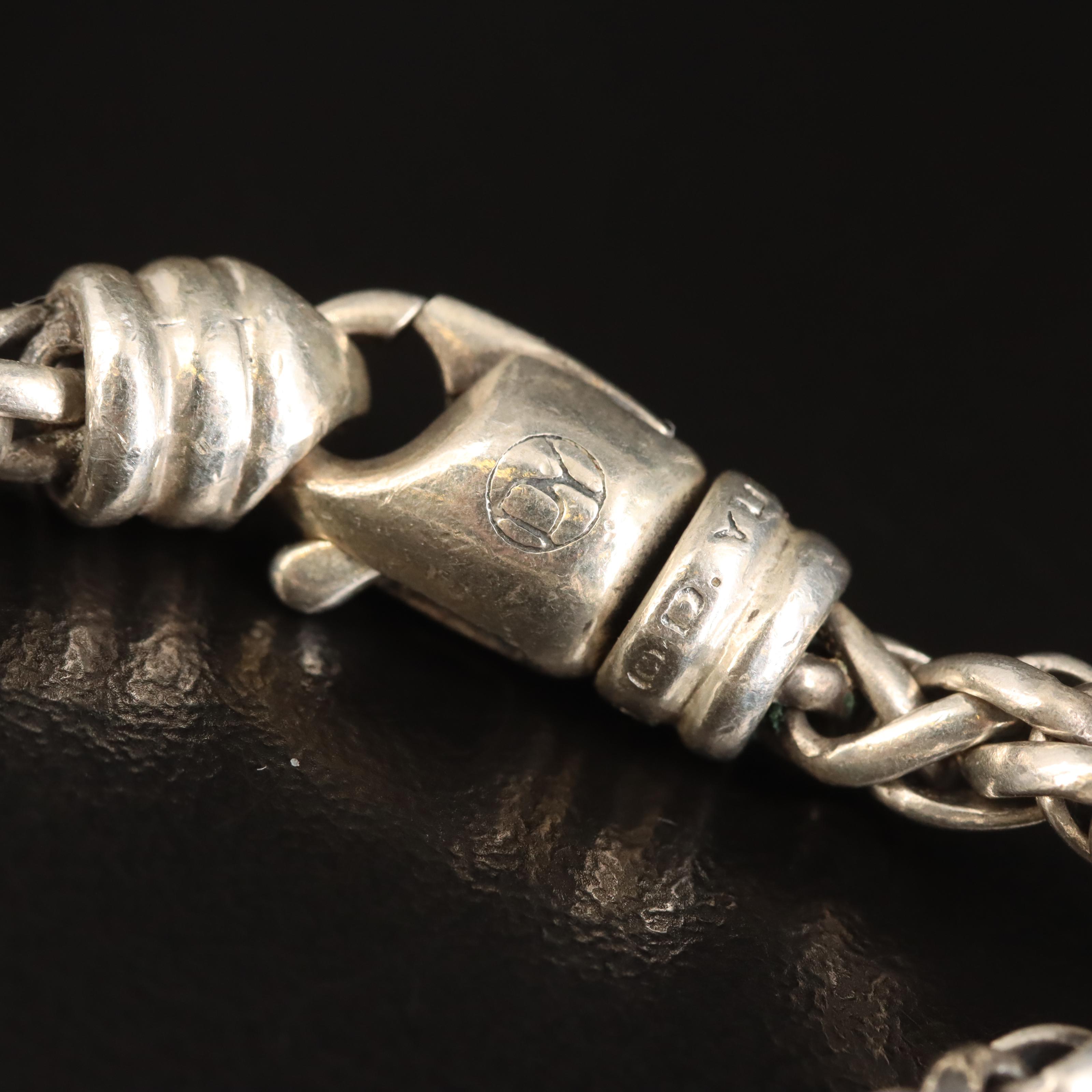 David Yurman Sterling Heart Enhancer Locket Necklace with 18K Accent