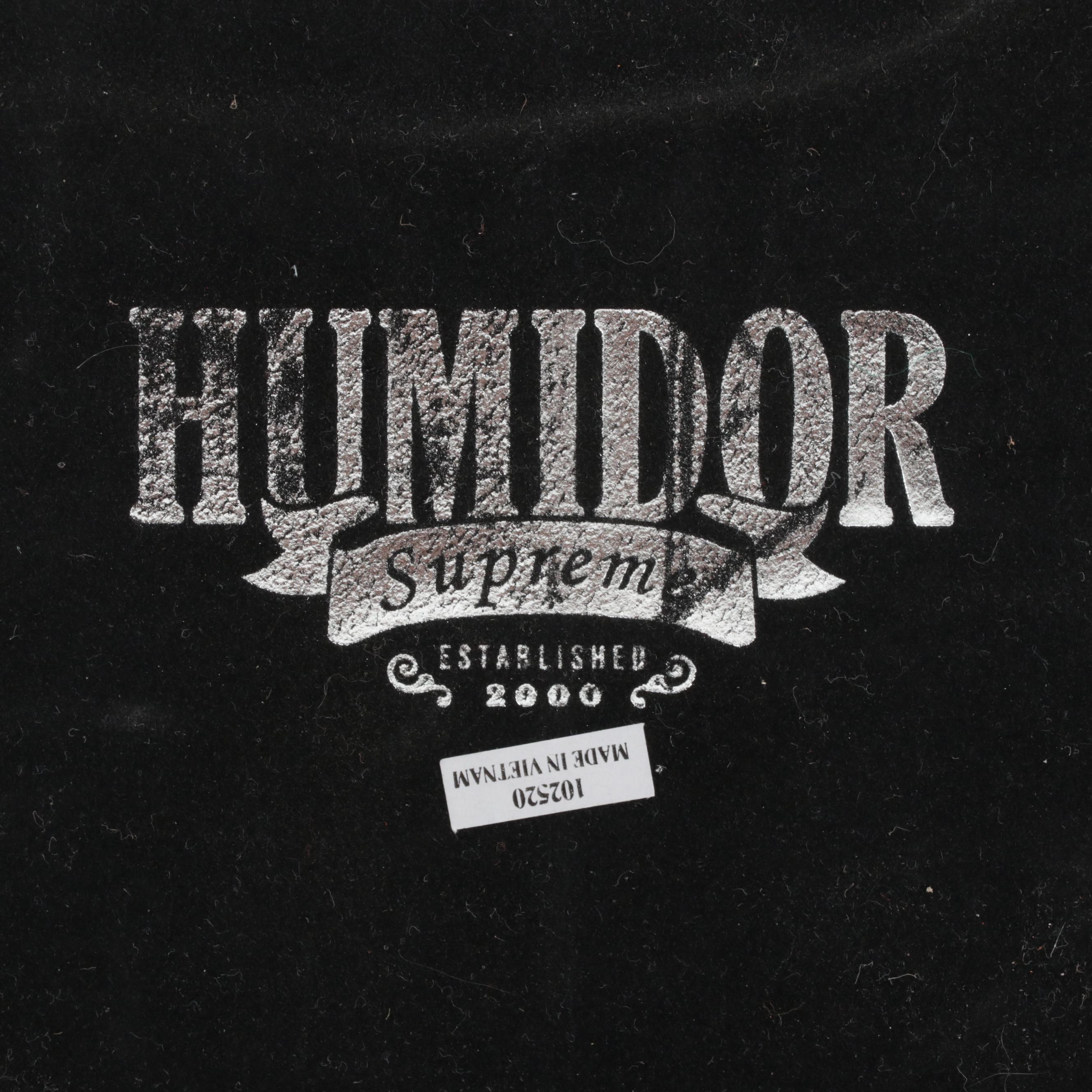 Figured Wood and Cedar Lined Humidor Supreme with Humidifier