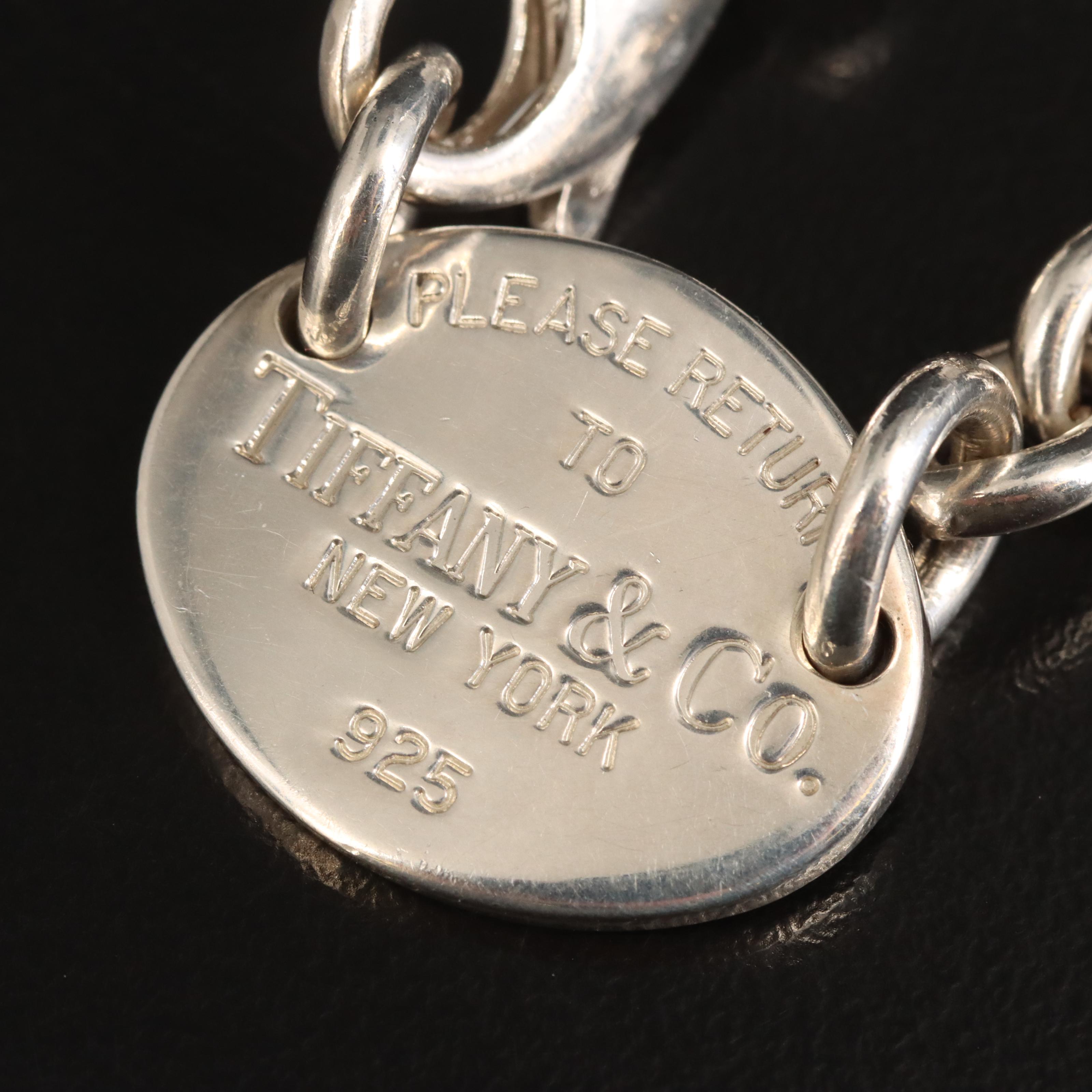 Tiffany & Co. "Return to Tiffany" Sterling Oval Necklace