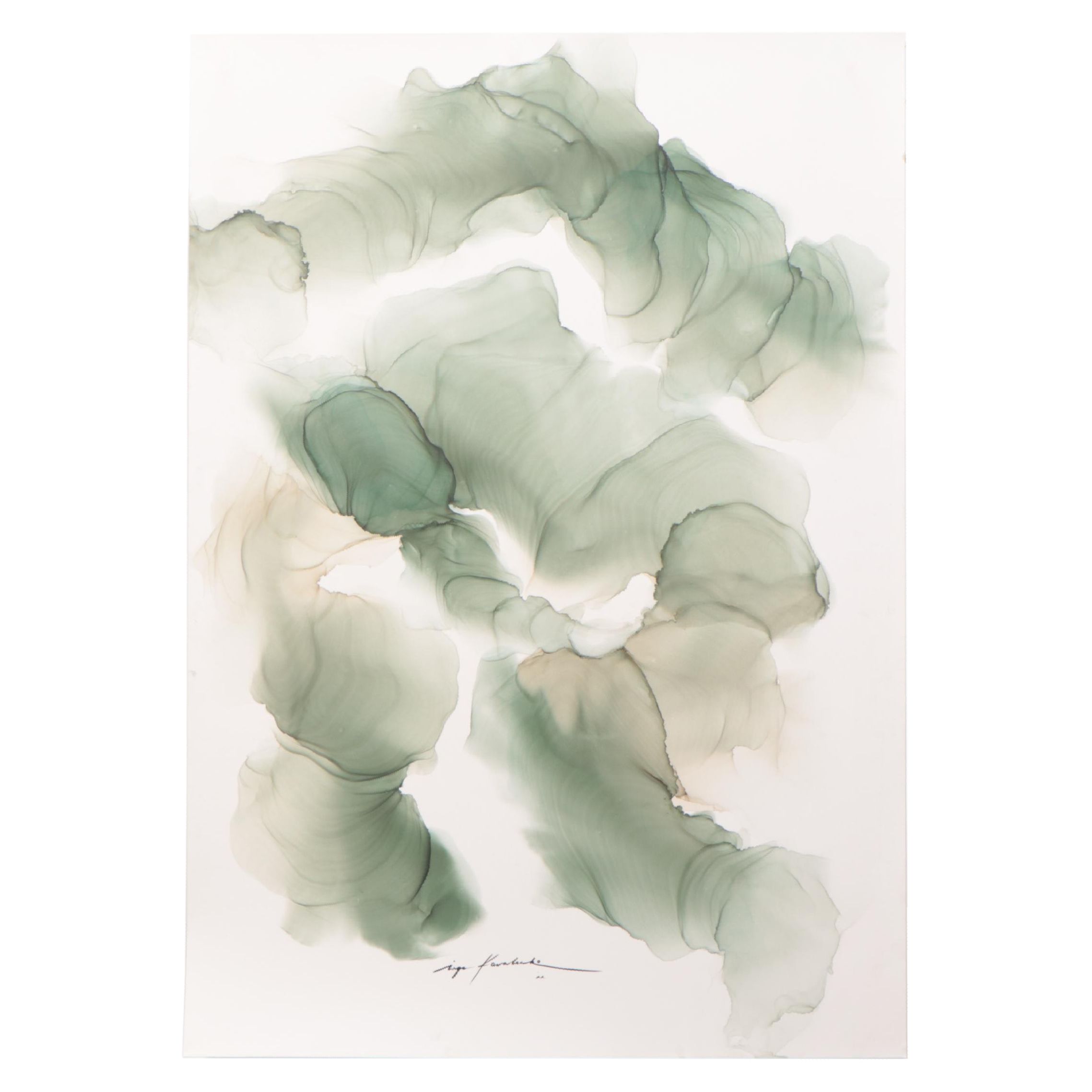 Inga Kovalenko Abstract Ink Painting, 2022