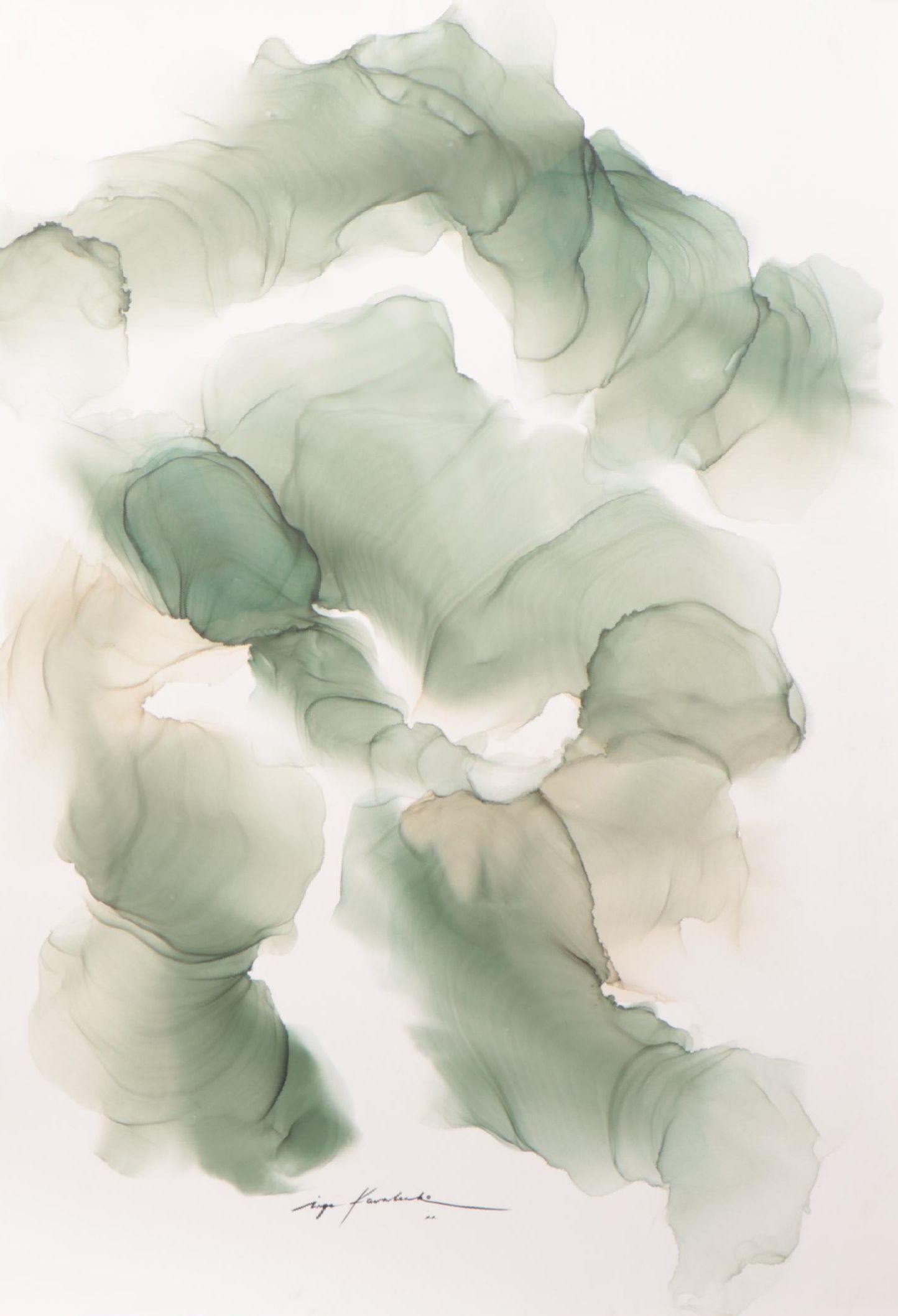 Inga Kovalenko Abstract Ink Painting, 2022