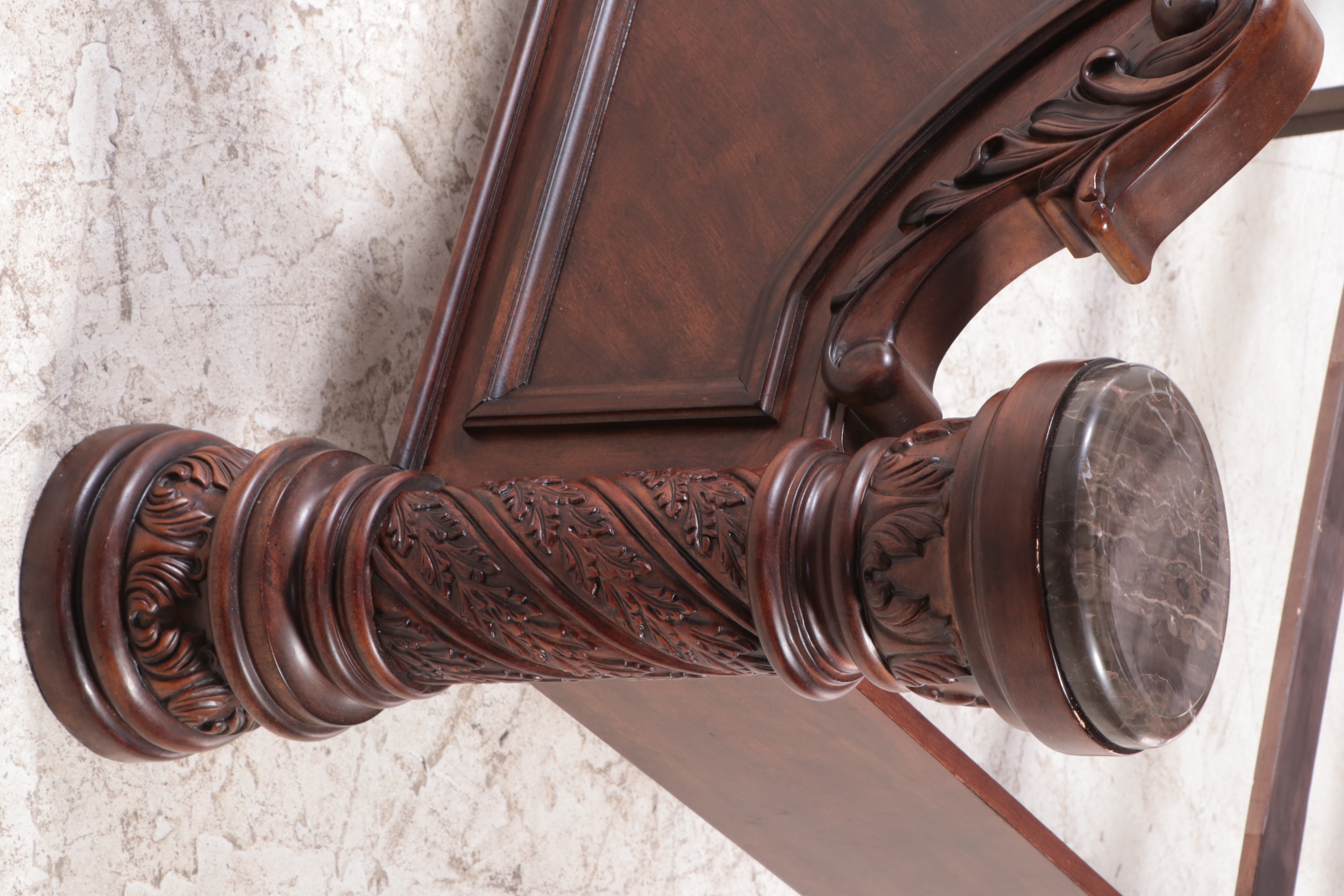 Ashley Furniture "North Shore" King Size Bed Frame with Marble Accents