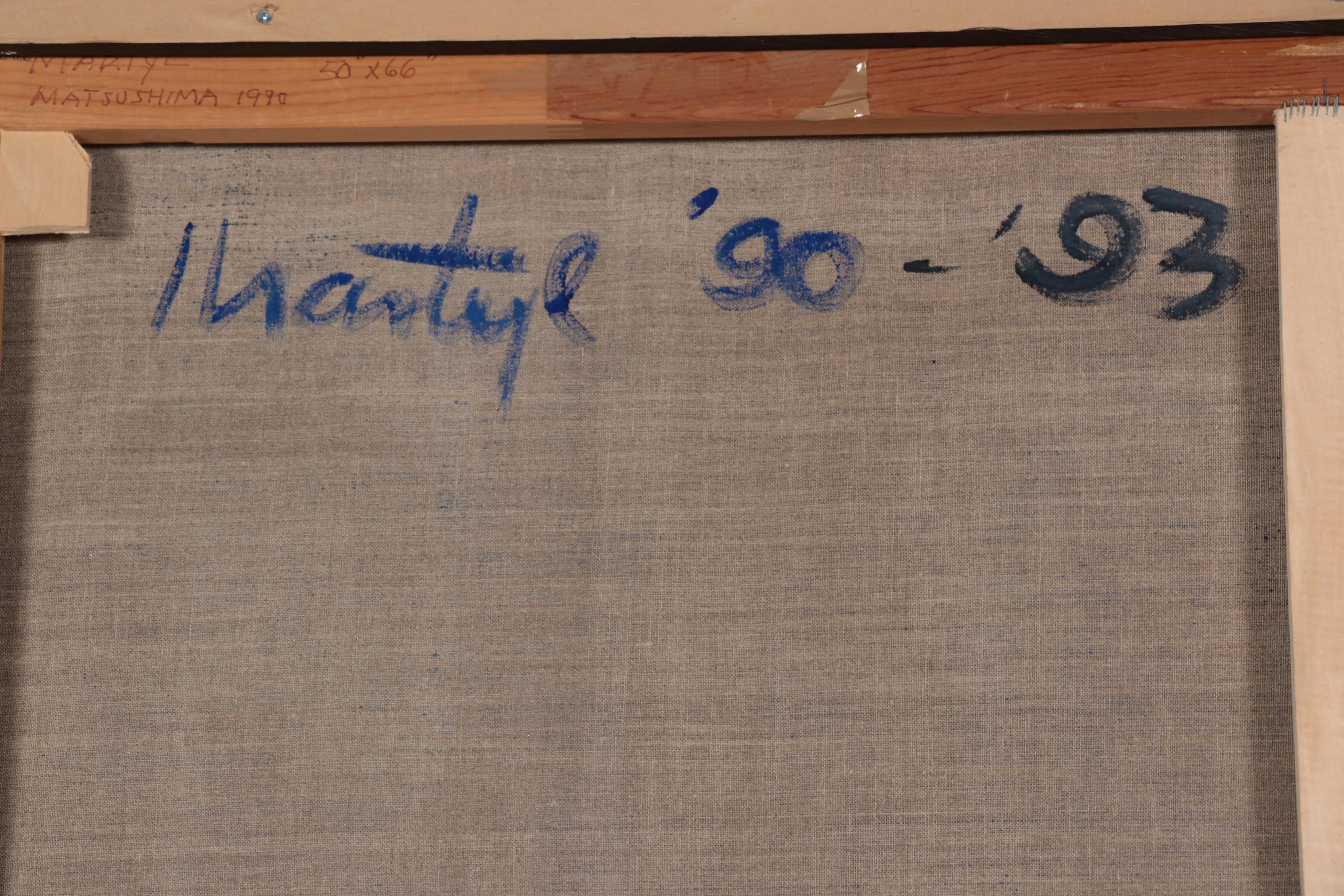 Martyl Langsdorf Seascape Acrylic Painting "Matsushima," 1993