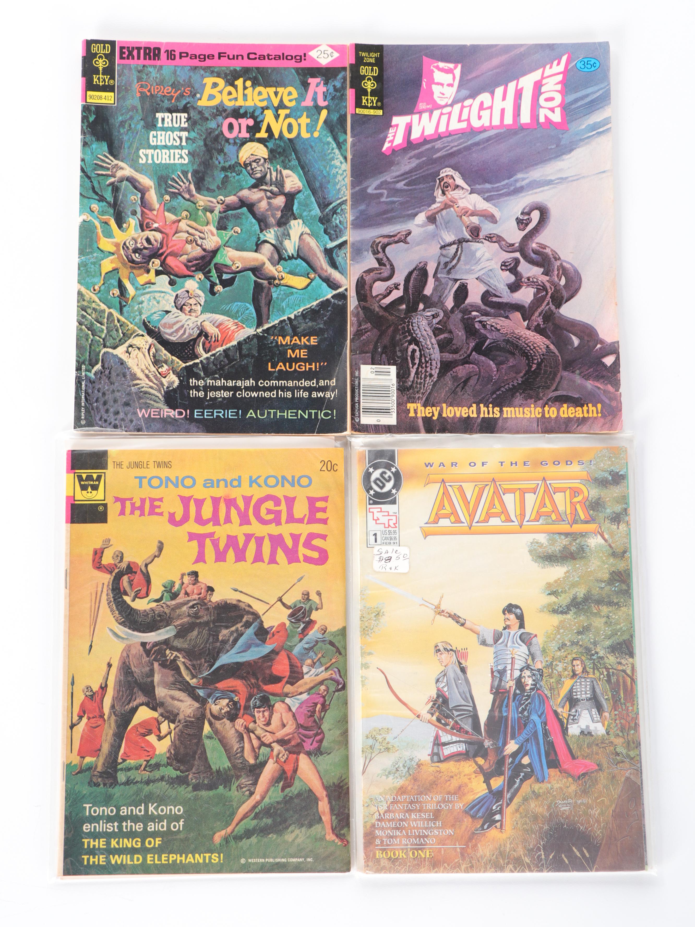 Silver Age and More, Gold Key, Charlton, Other Comic Books With First Editions