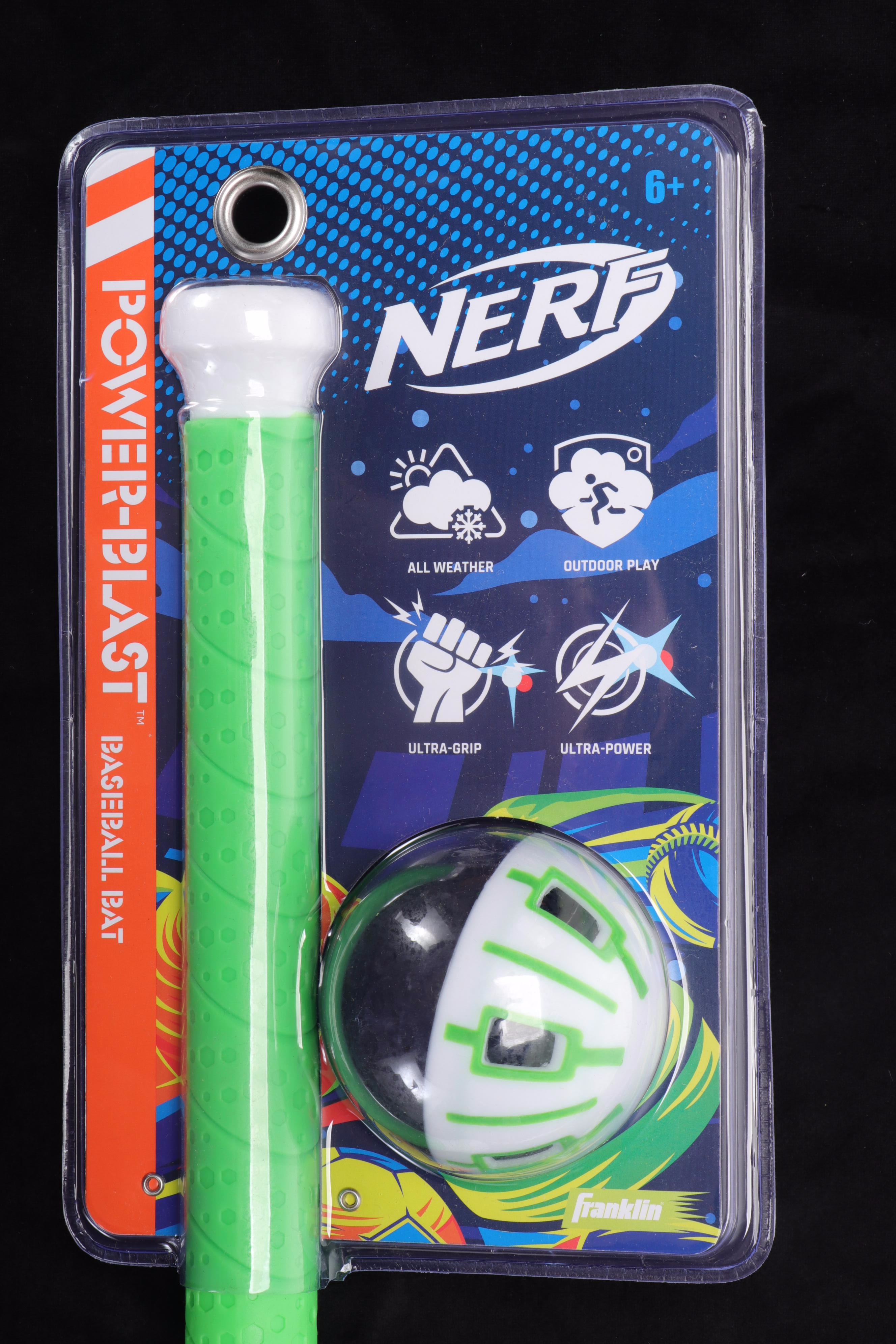 Franklin Sports Nerf Power-Blast Baseball Bat and Ball Set