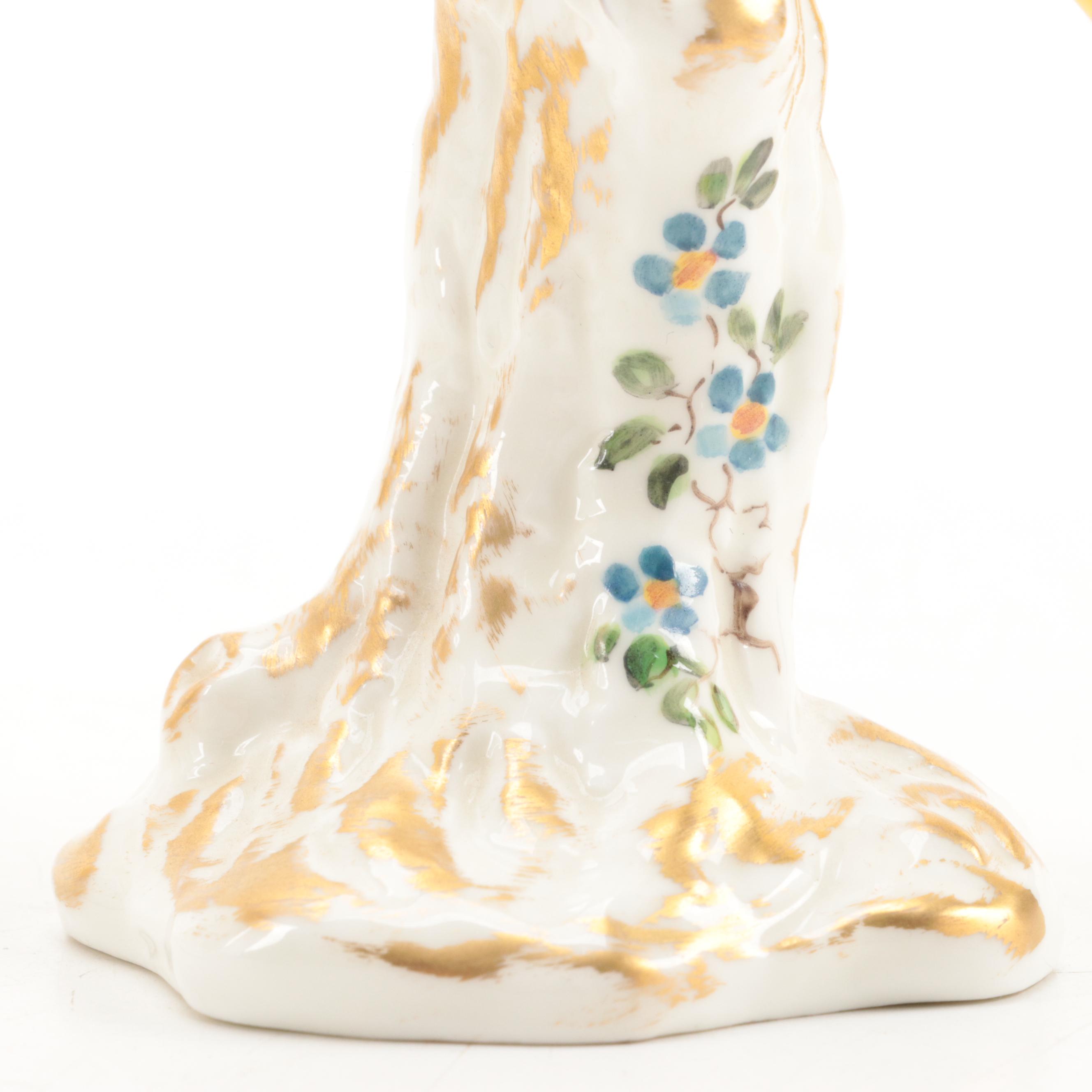 Royal Worcester Bone China Yellow Canary Figures with Monkey Motif Porcelain Box