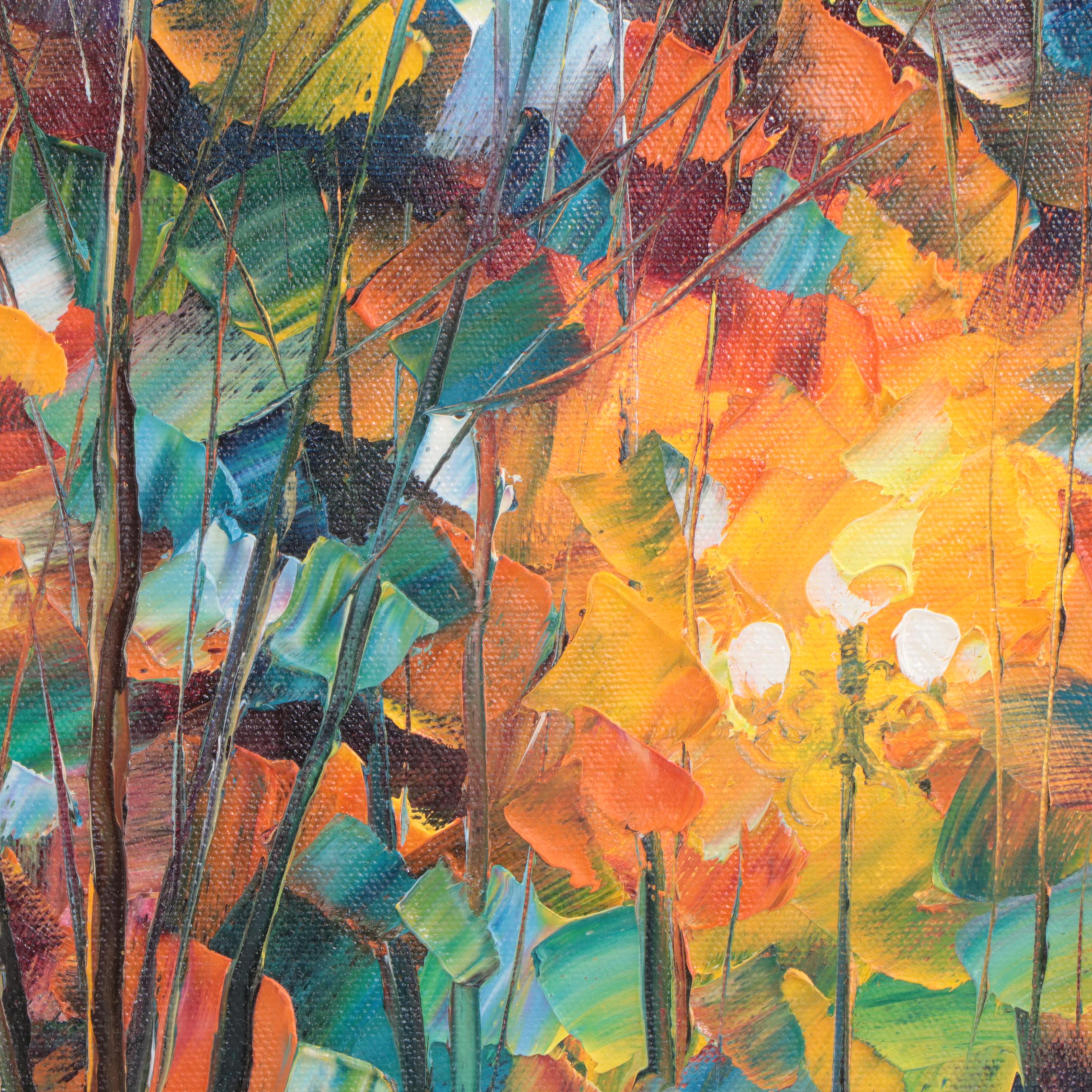 Leonid Afremov Park Landscape Oil Painting