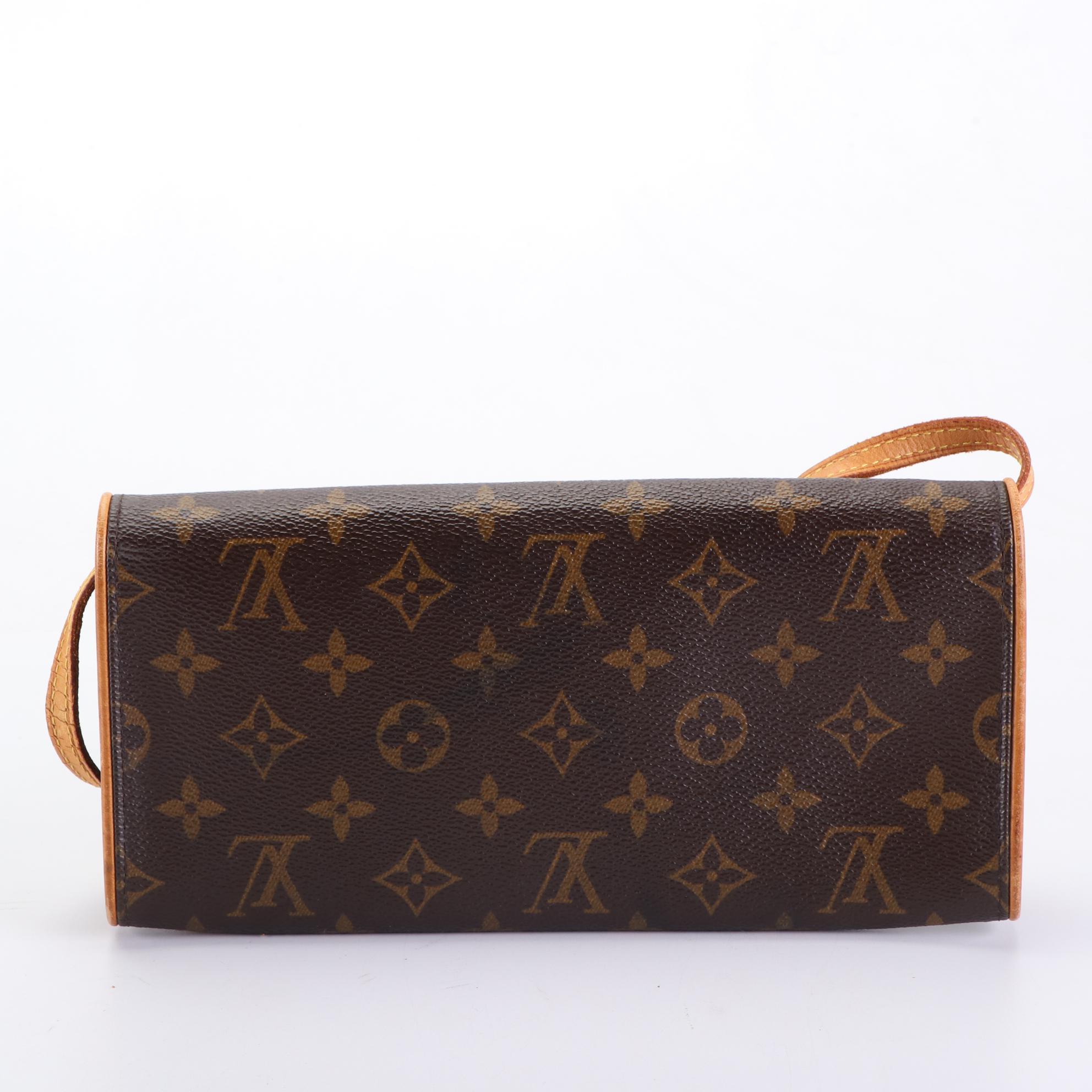 Louis Vuitton Pochette Twin GM in Monogram Canvas and Vachetta Leather