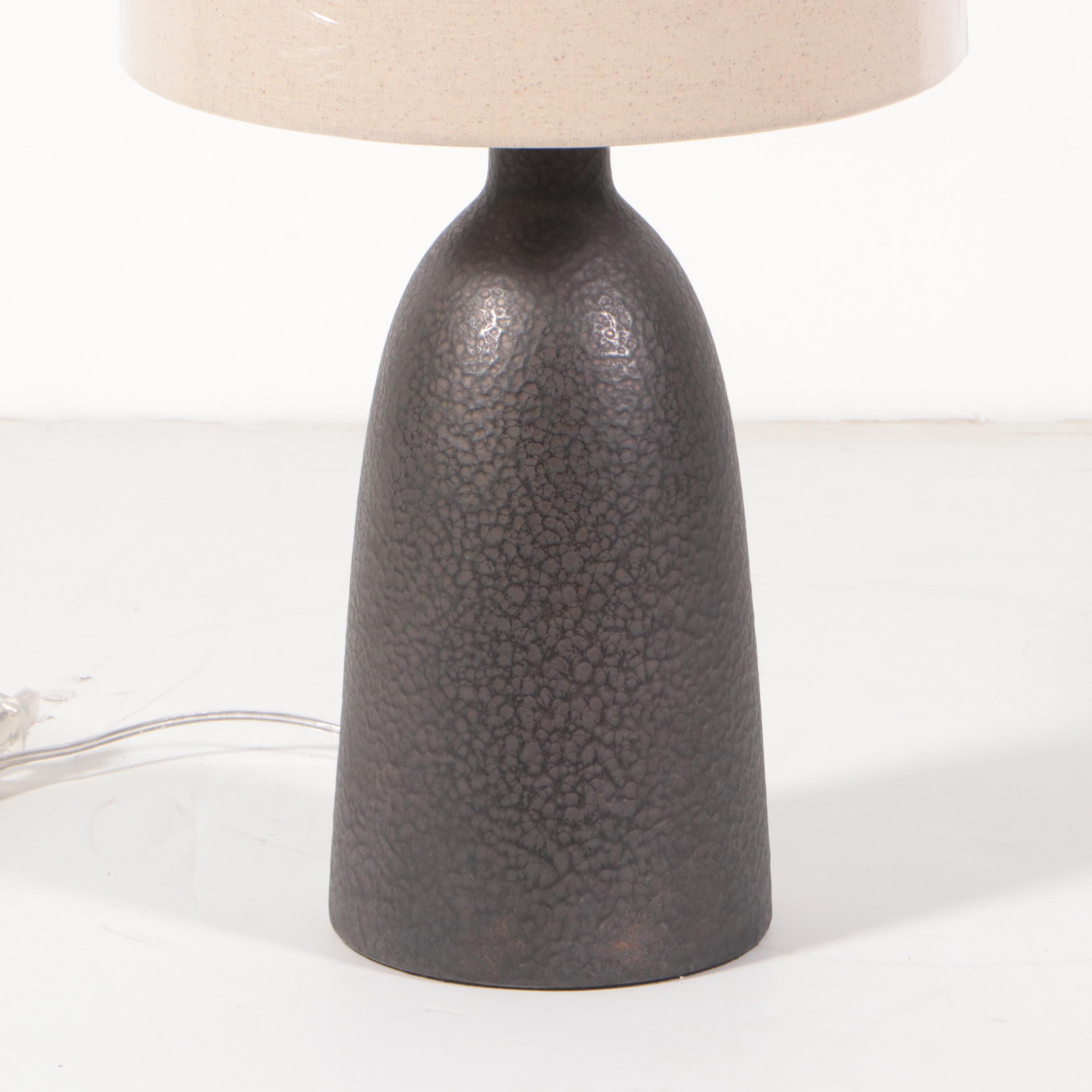 Pair of Threshold Textured Ceramic Table Lamps