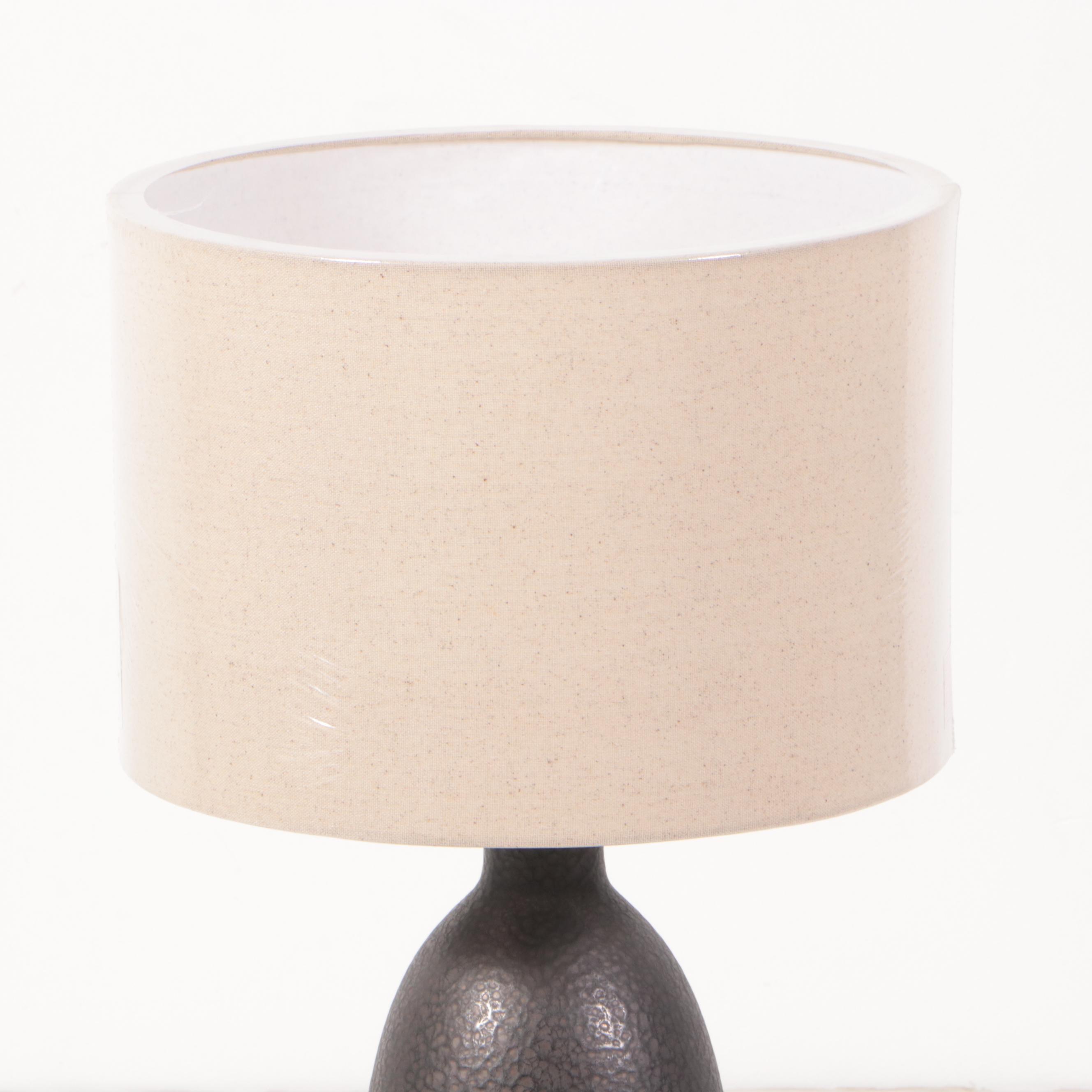 Pair of Threshold Textured Ceramic Table Lamps