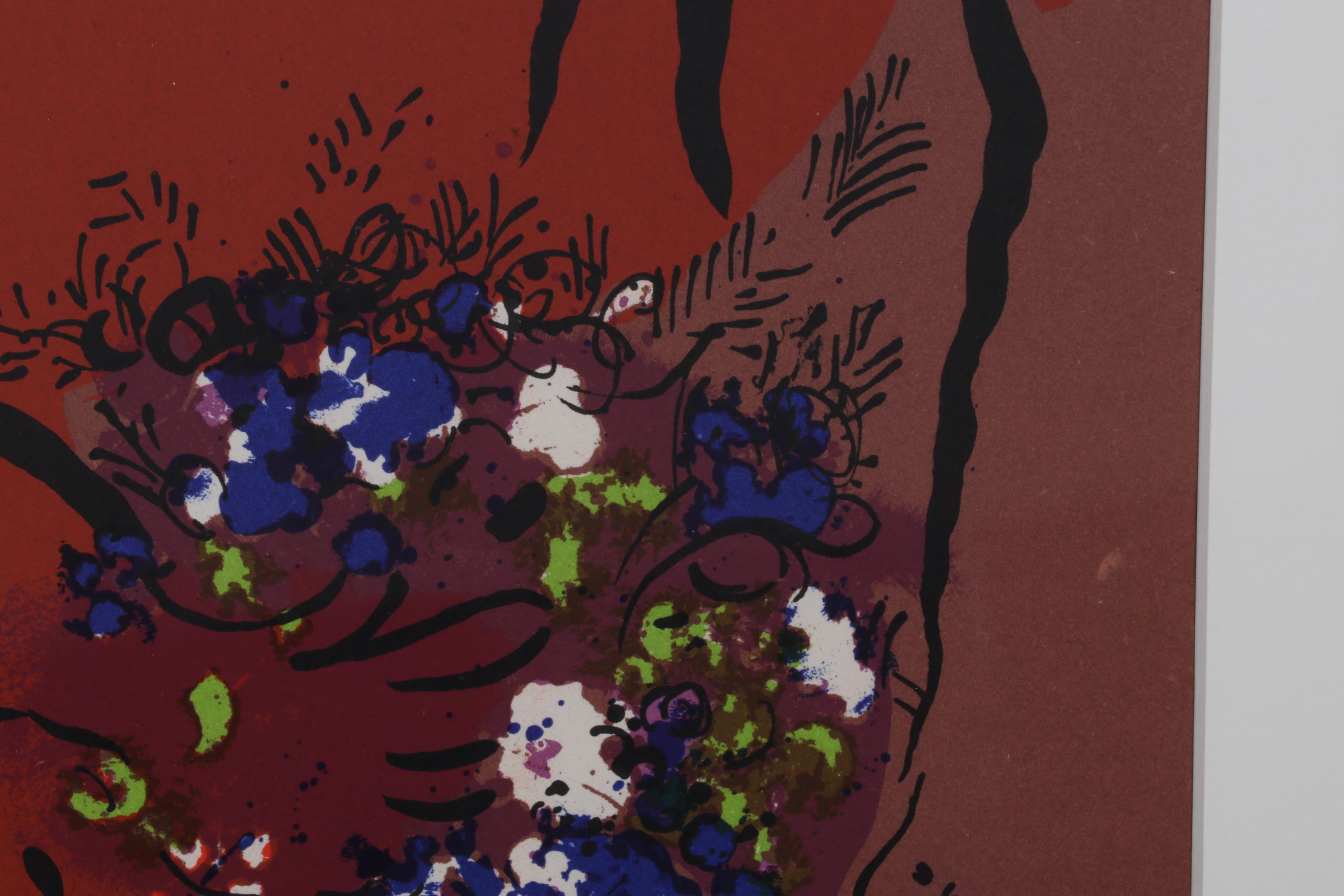 Marc Chagall Cover Color Lithograph From "The Lithographs of Chagall," 1960