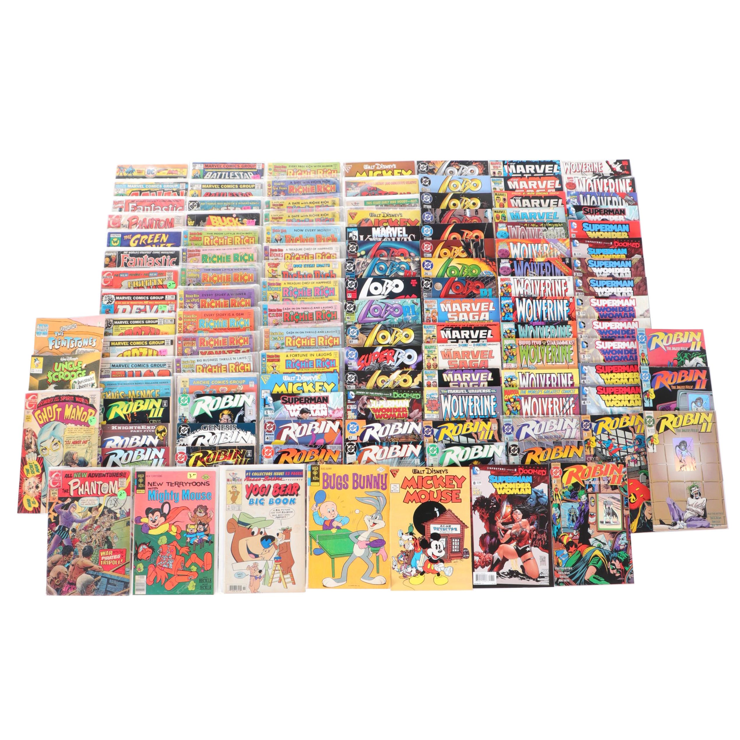 Bronze, Modern Age Gold Key, Disney, D.C., Other Comic Books With First Editions