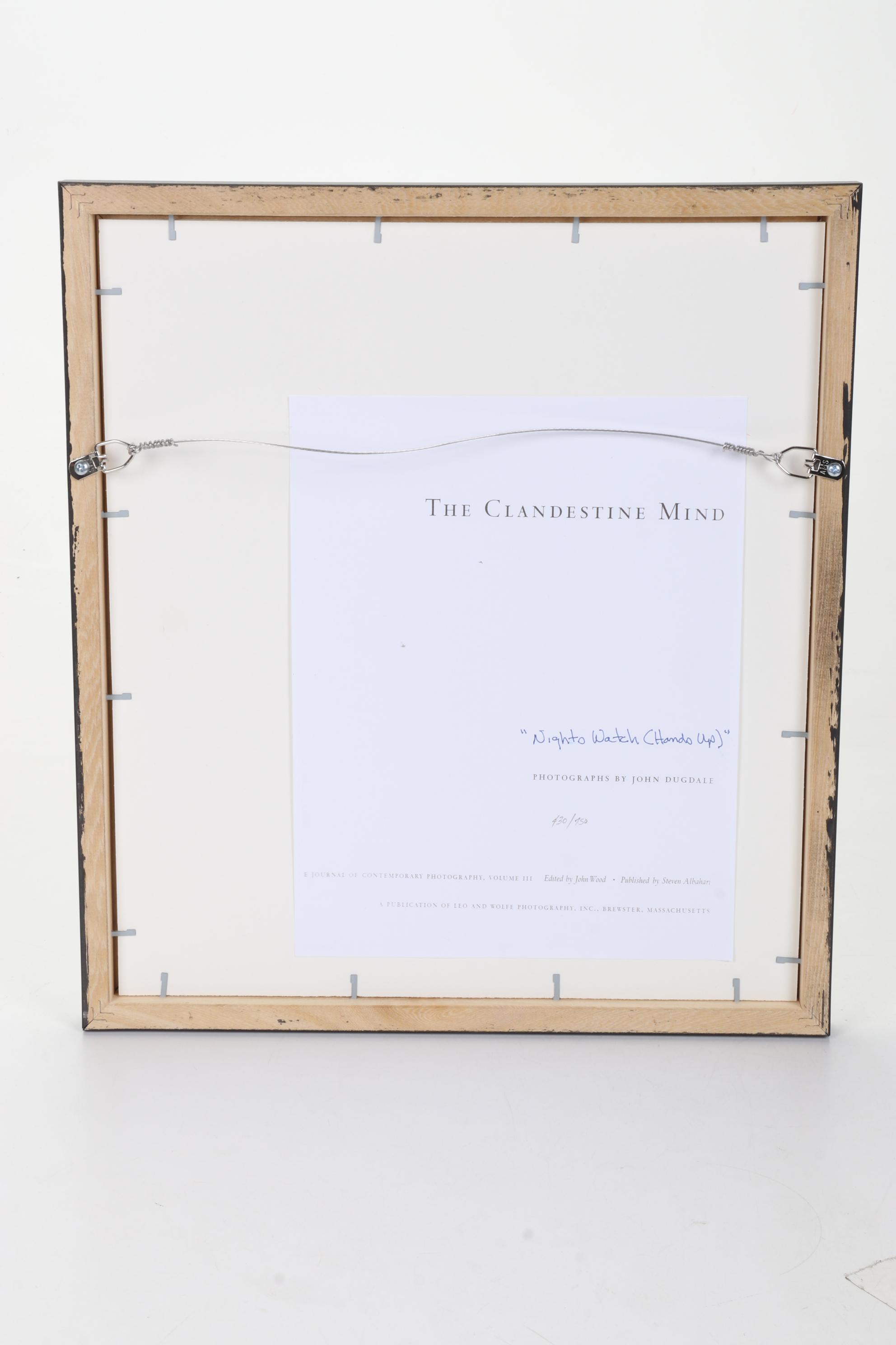 John Dugdale Photogravure "Night's Watch (Hands Up)," 2002