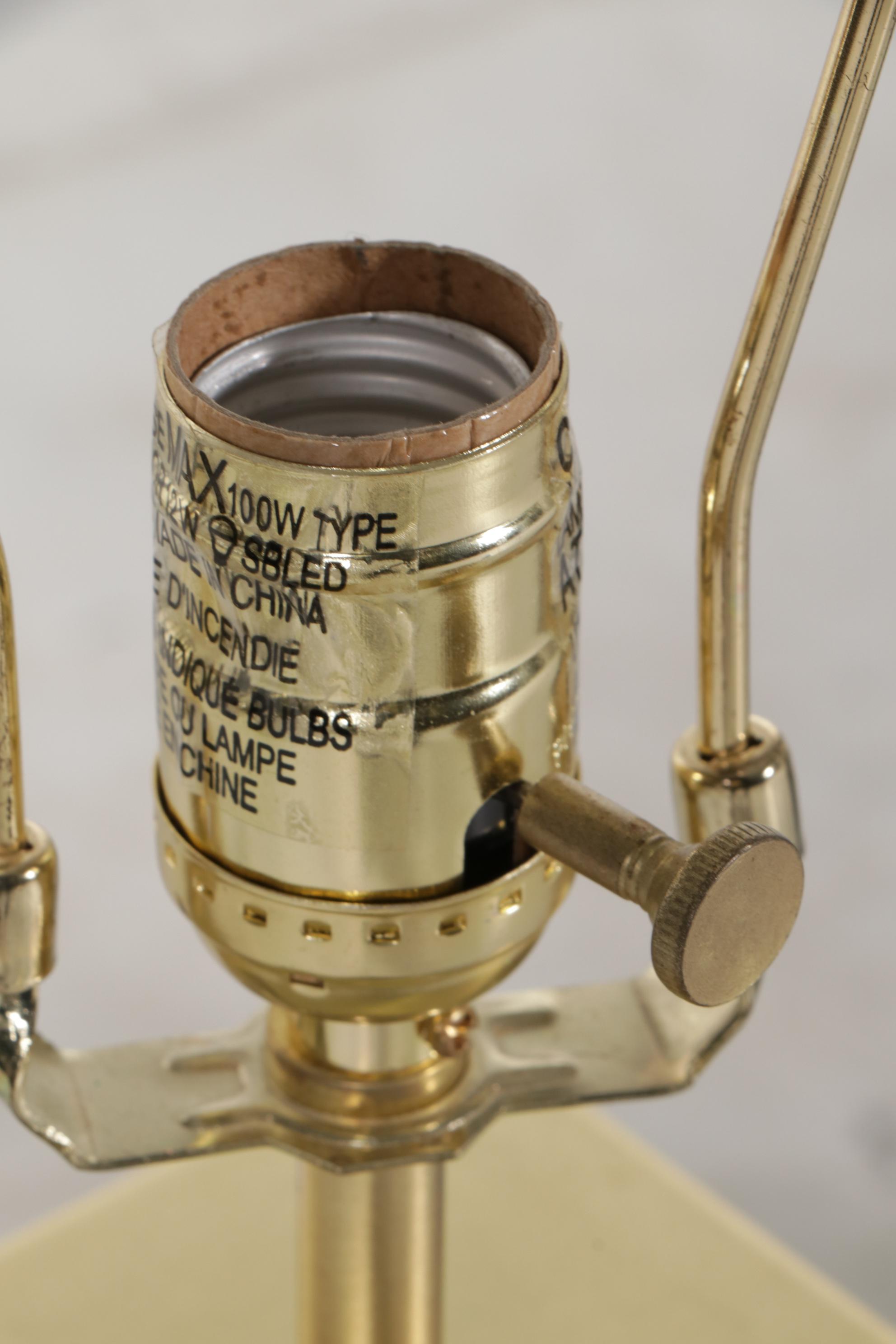 Pair of Kate Spade Black Ceramic Table Lamps, 21st Century