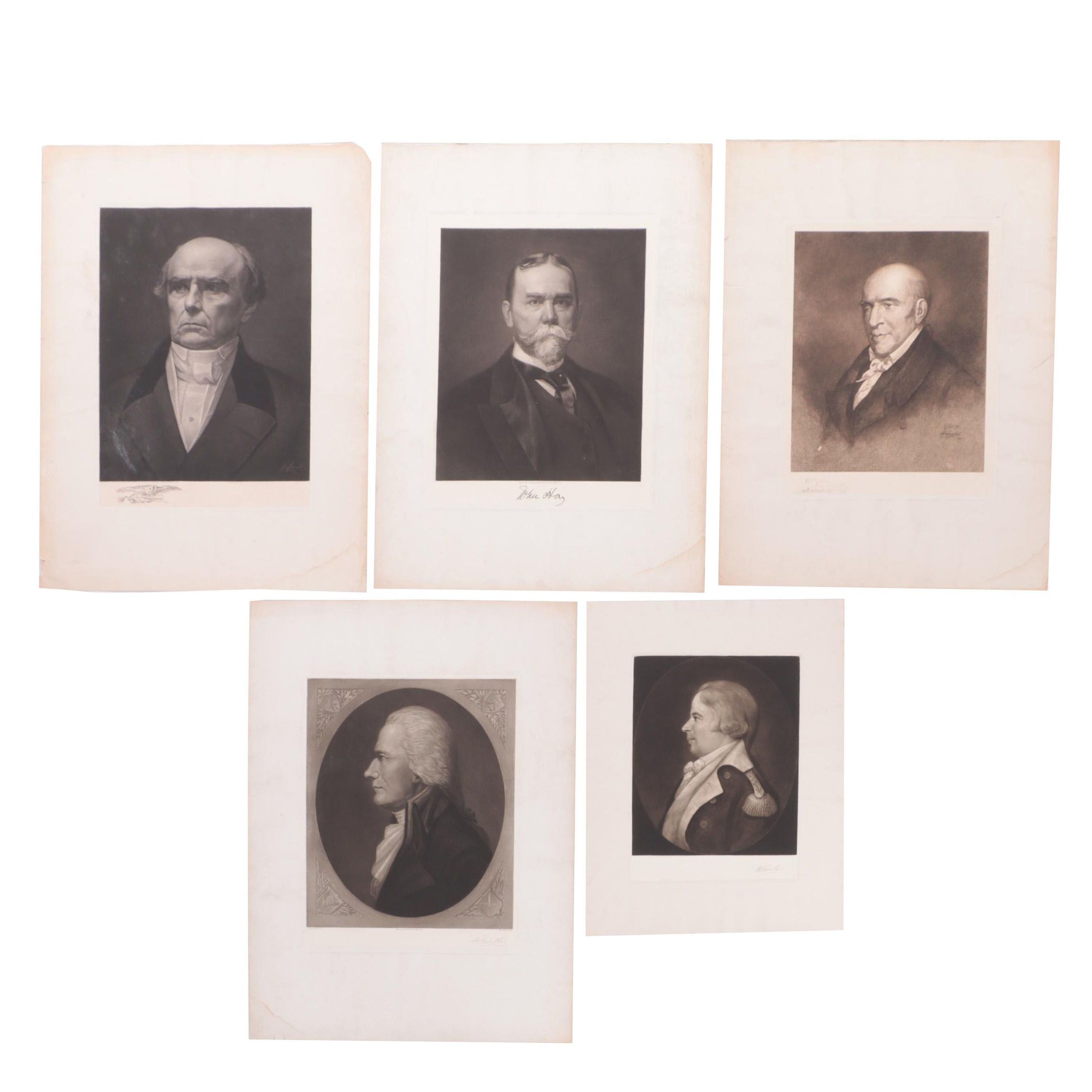 Max Rosenthal Portrait Lithographs, Early 20th Century