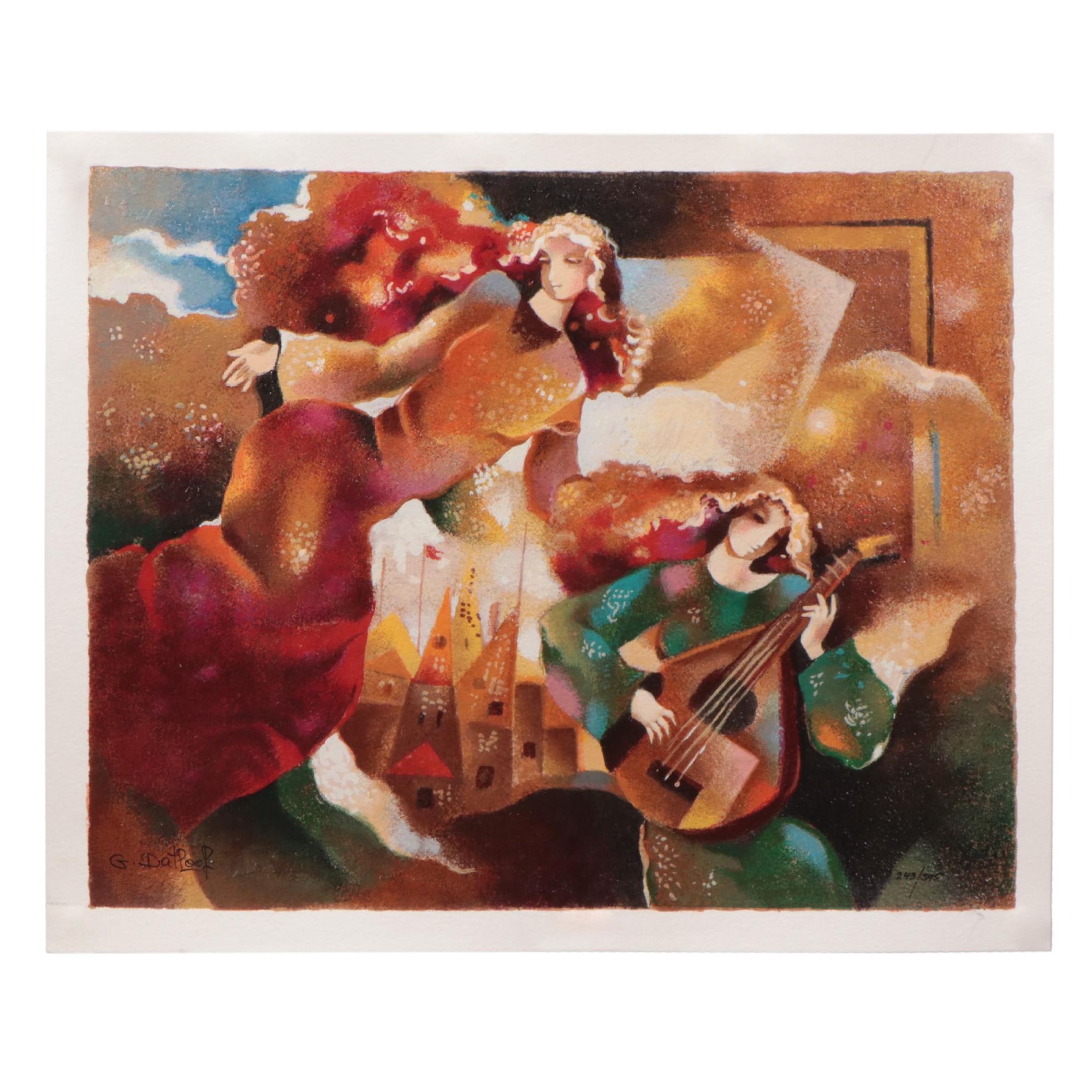 Galina Datloof Serigraph "Tranquil Moment"