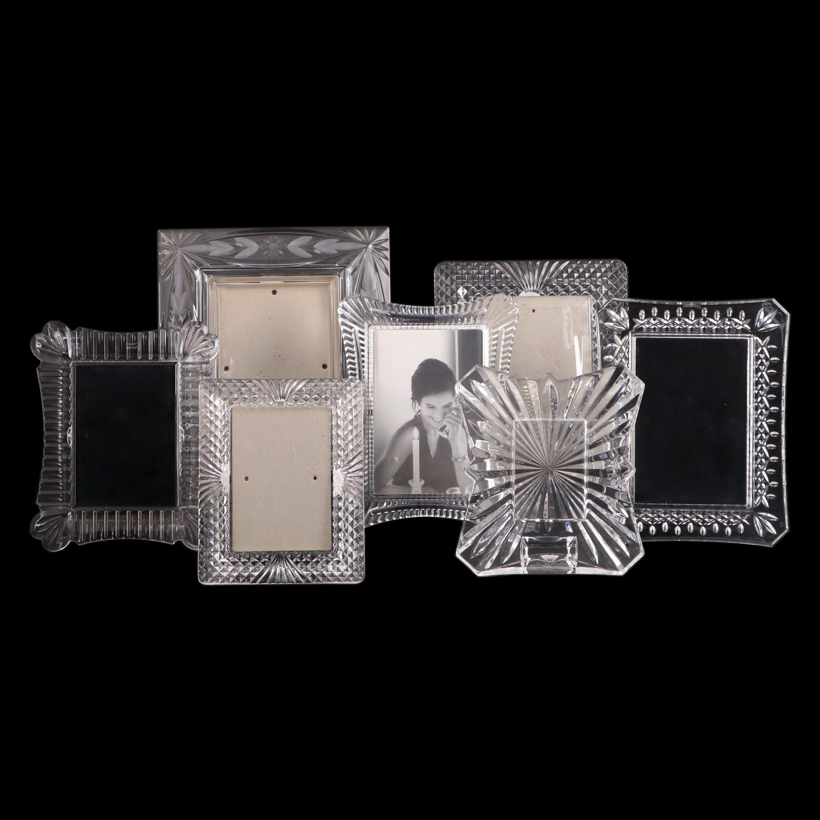 Waterford, Marquis by Waterford and Other Crystal and Glass Photo Frames