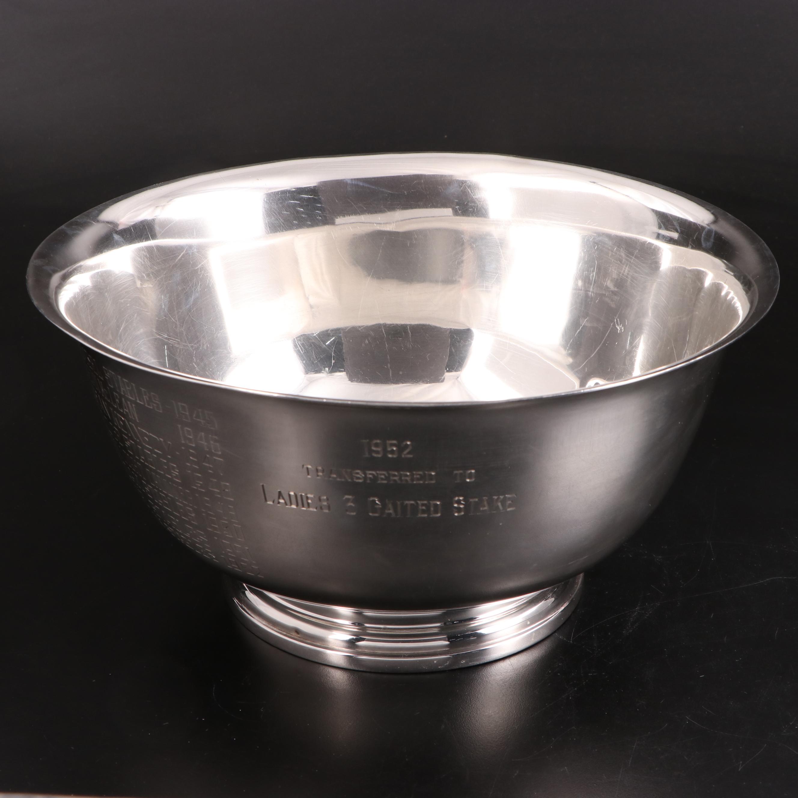 Manchester Sterling Silver Champagne Cocktail Challenge Trophy, Mid-20th Century