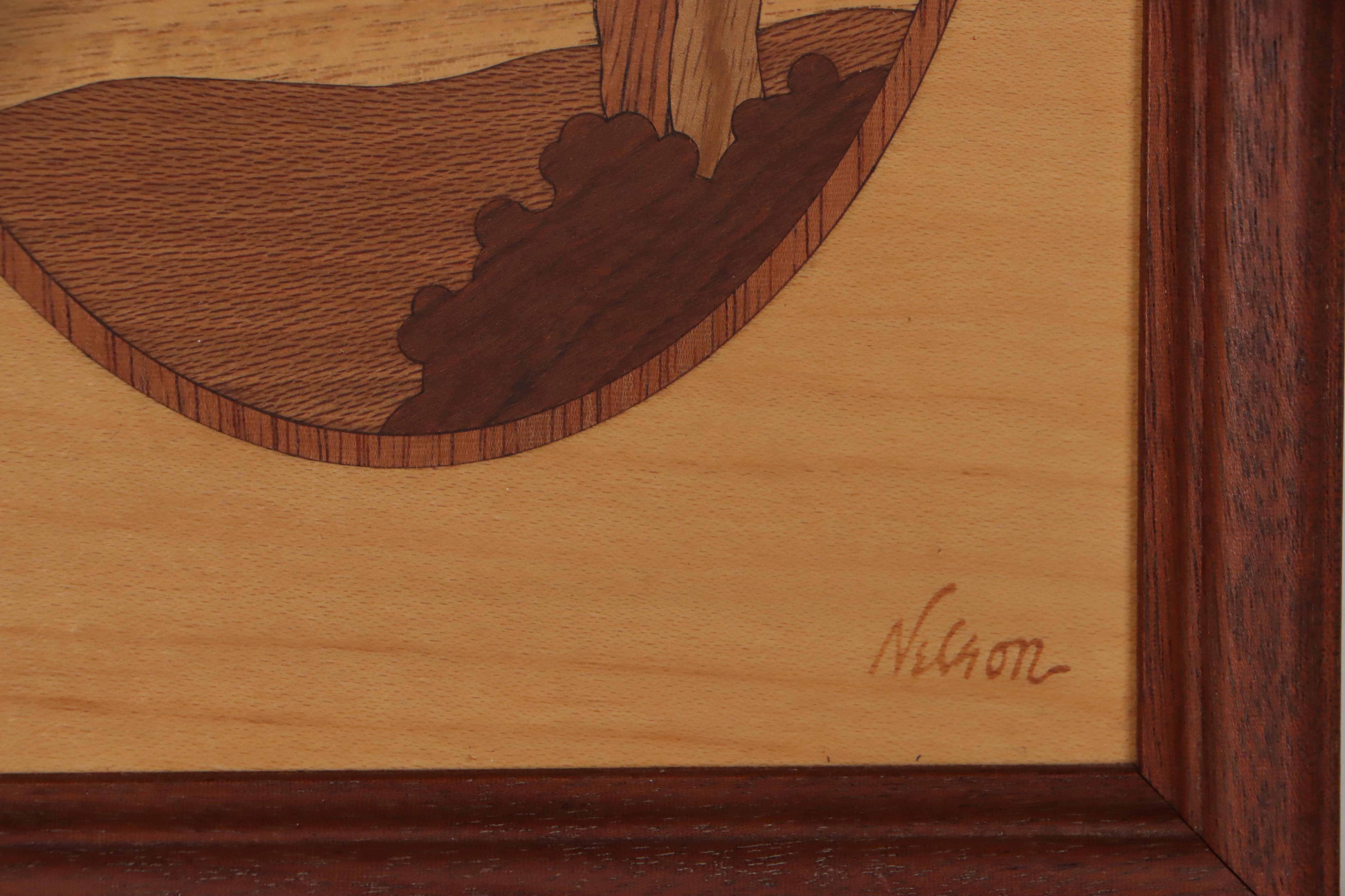 Hudson River Inlay Wooden Marquetry Landscapes