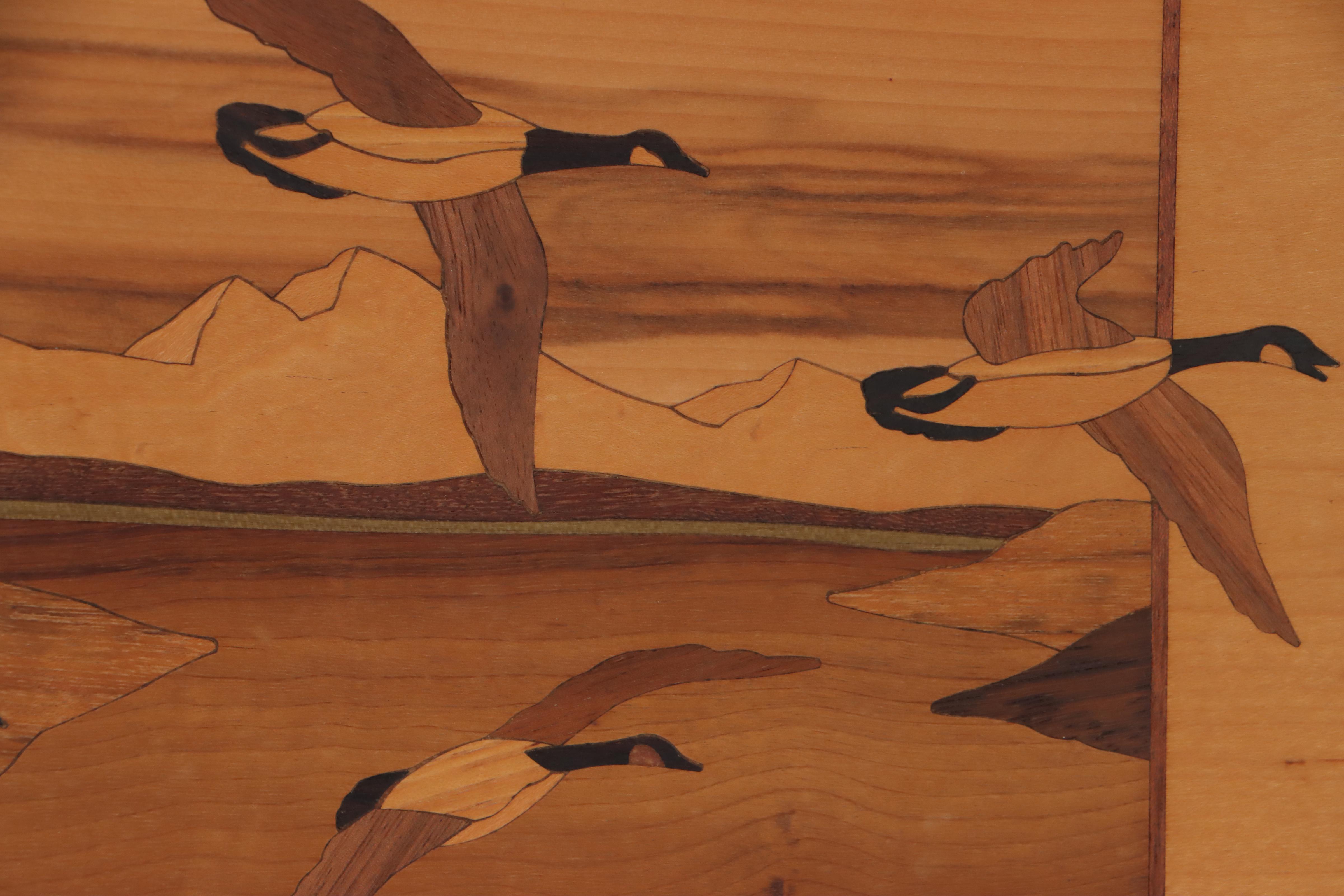Hudson River Inlay Wooden Marquetry Landscapes