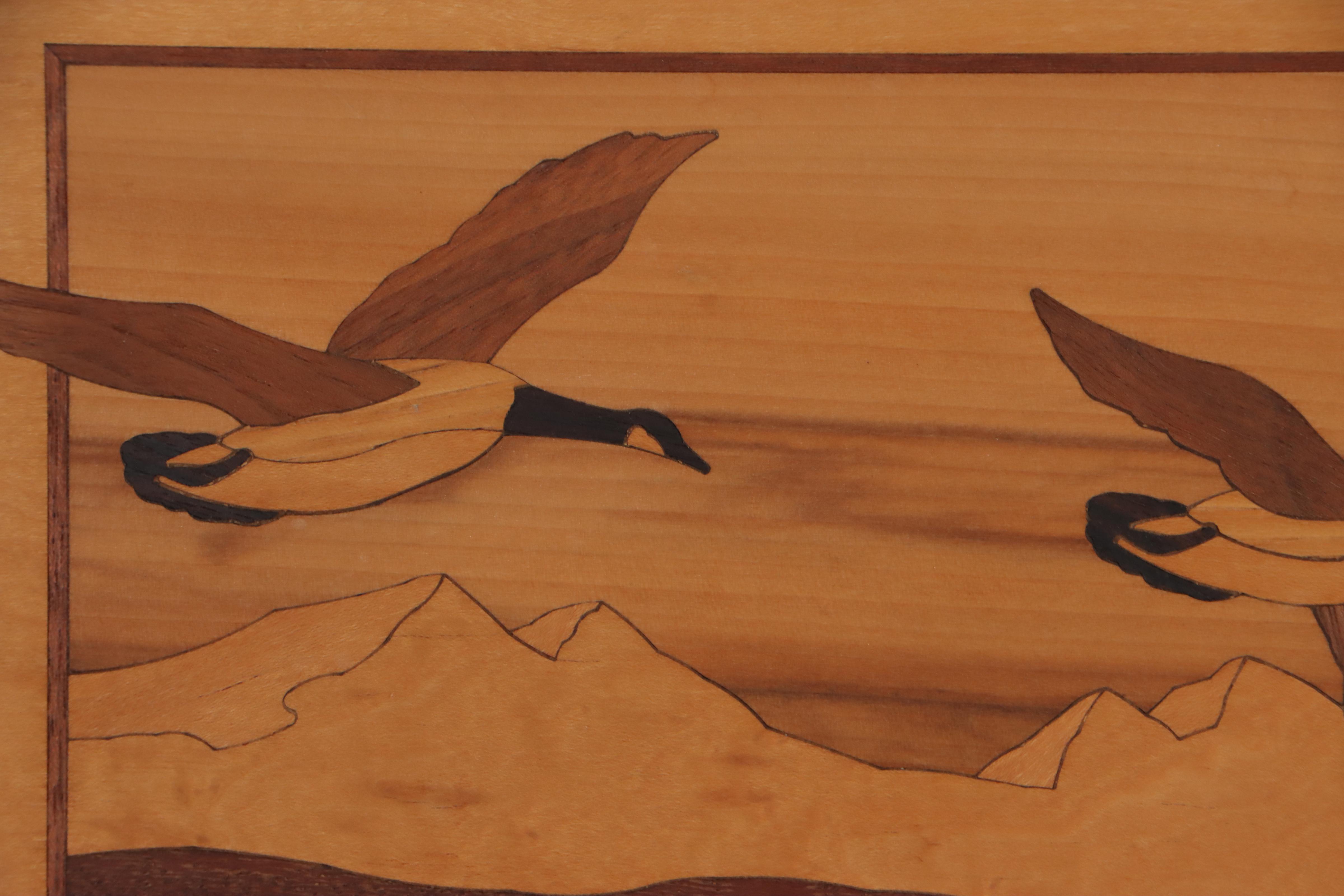 Hudson River Inlay Wooden Marquetry Landscapes