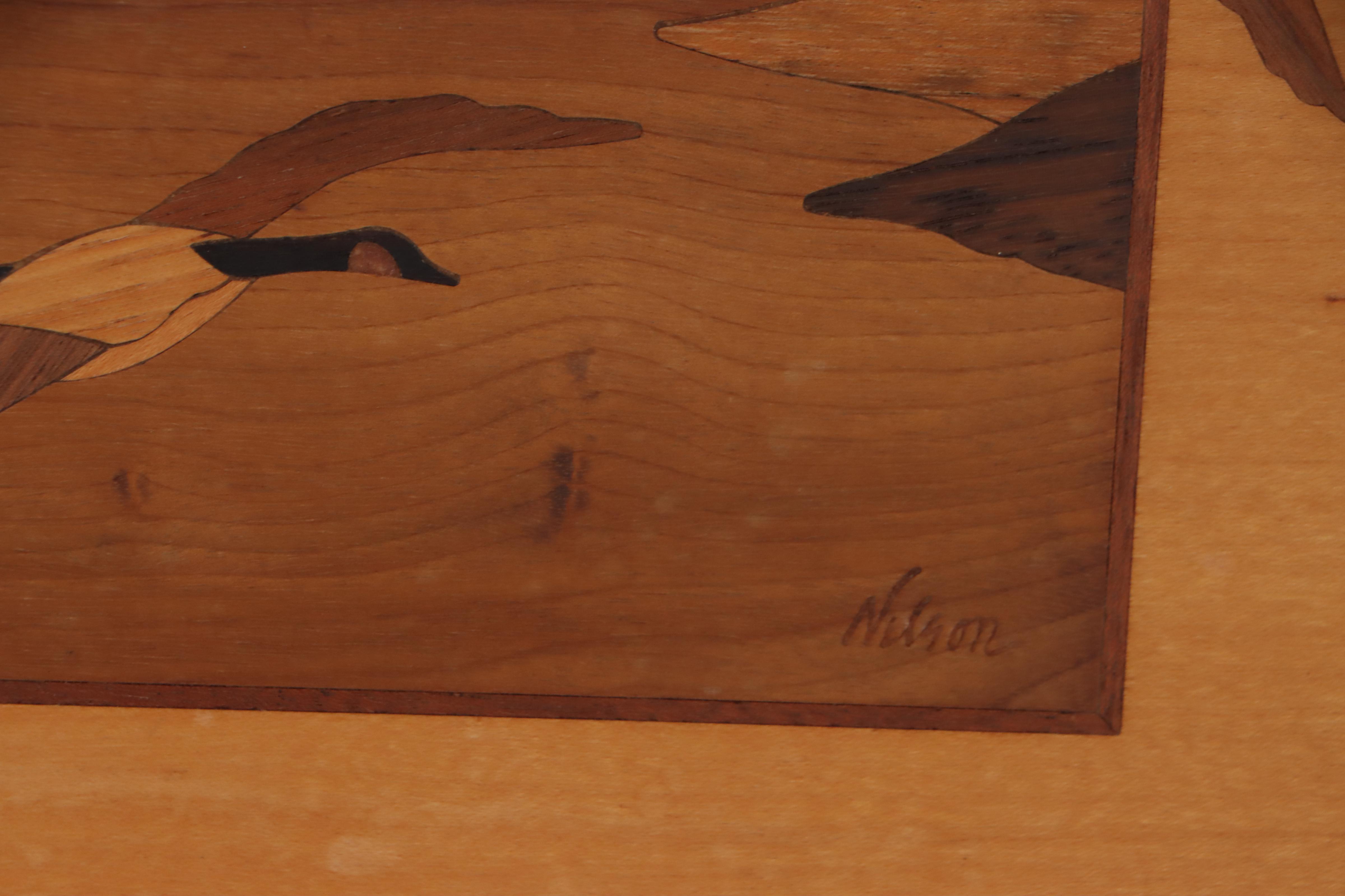 Hudson River Inlay Wooden Marquetry Landscapes