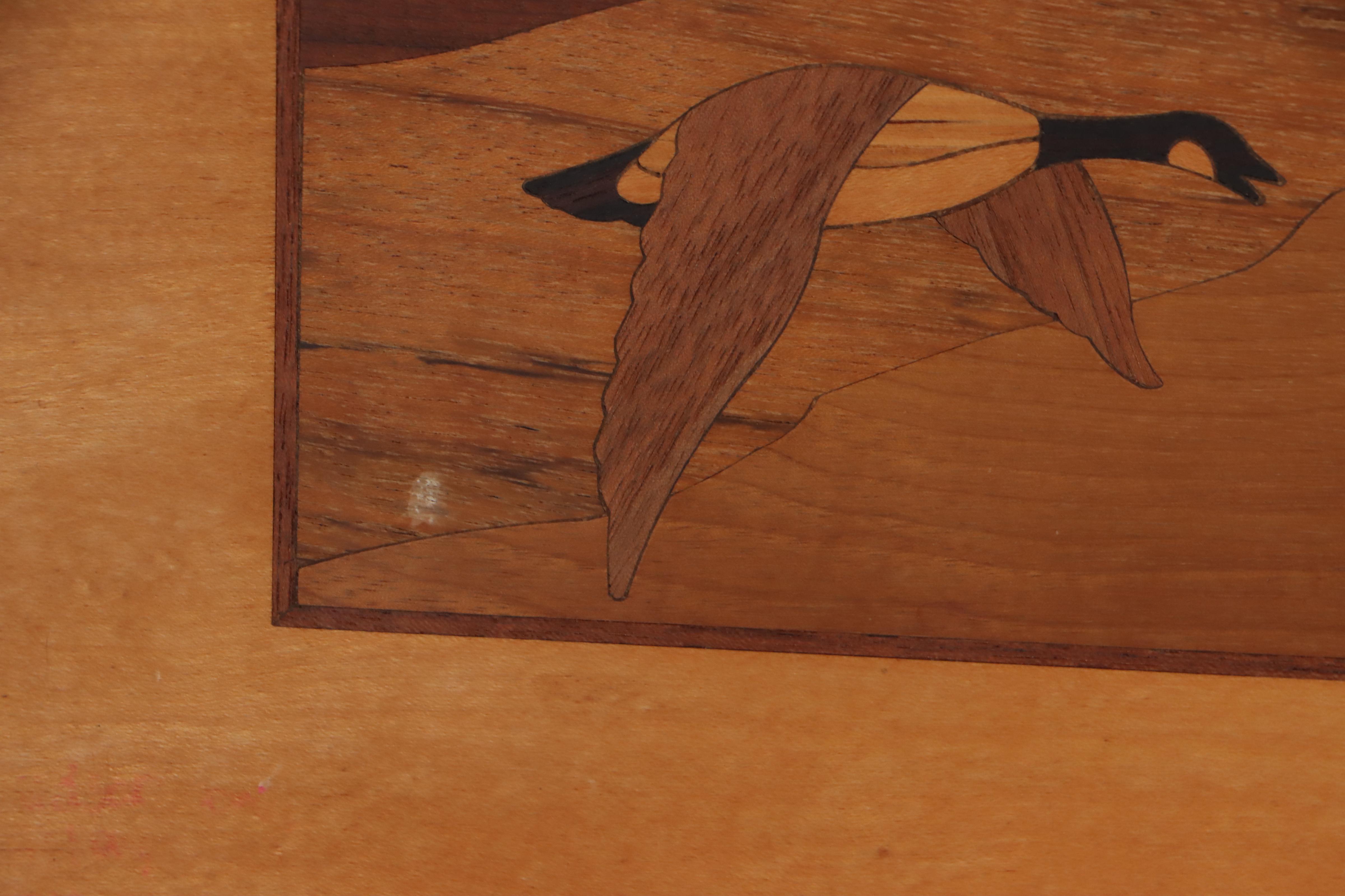Hudson River Inlay Wooden Marquetry Landscapes