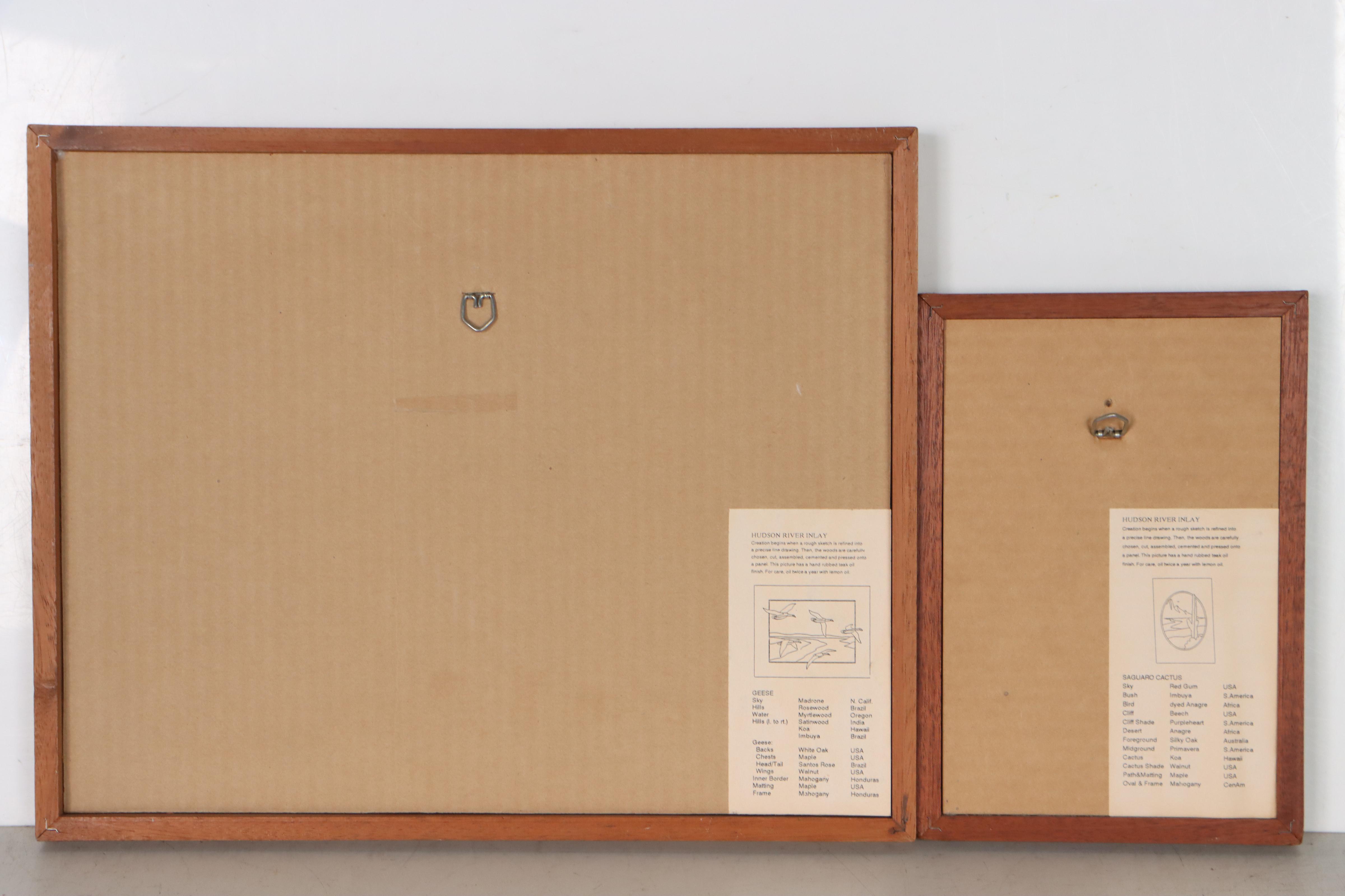 Hudson River Inlay Wooden Marquetry Landscapes