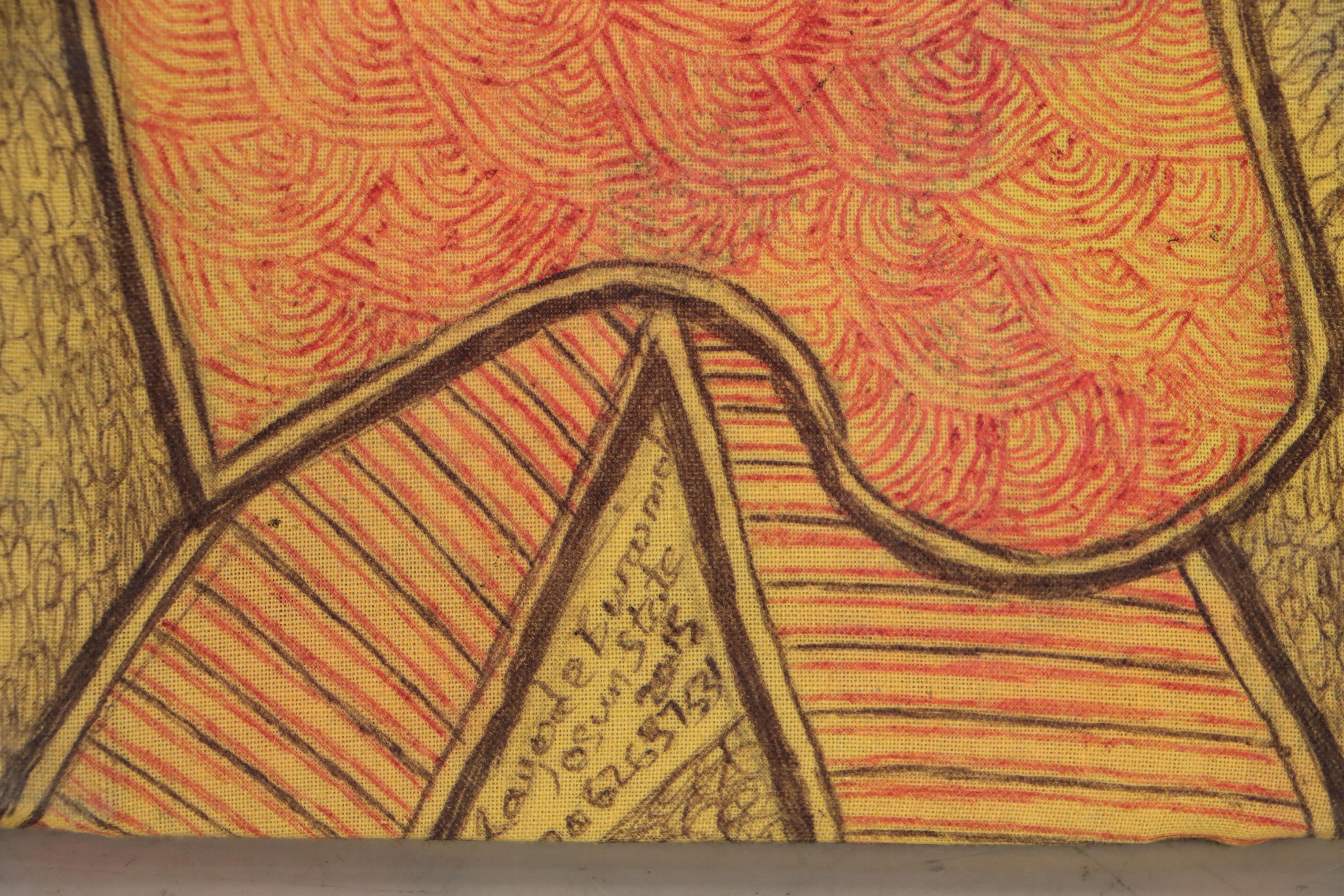 Kayode Buraimoh Mixed Media Painting, 2015