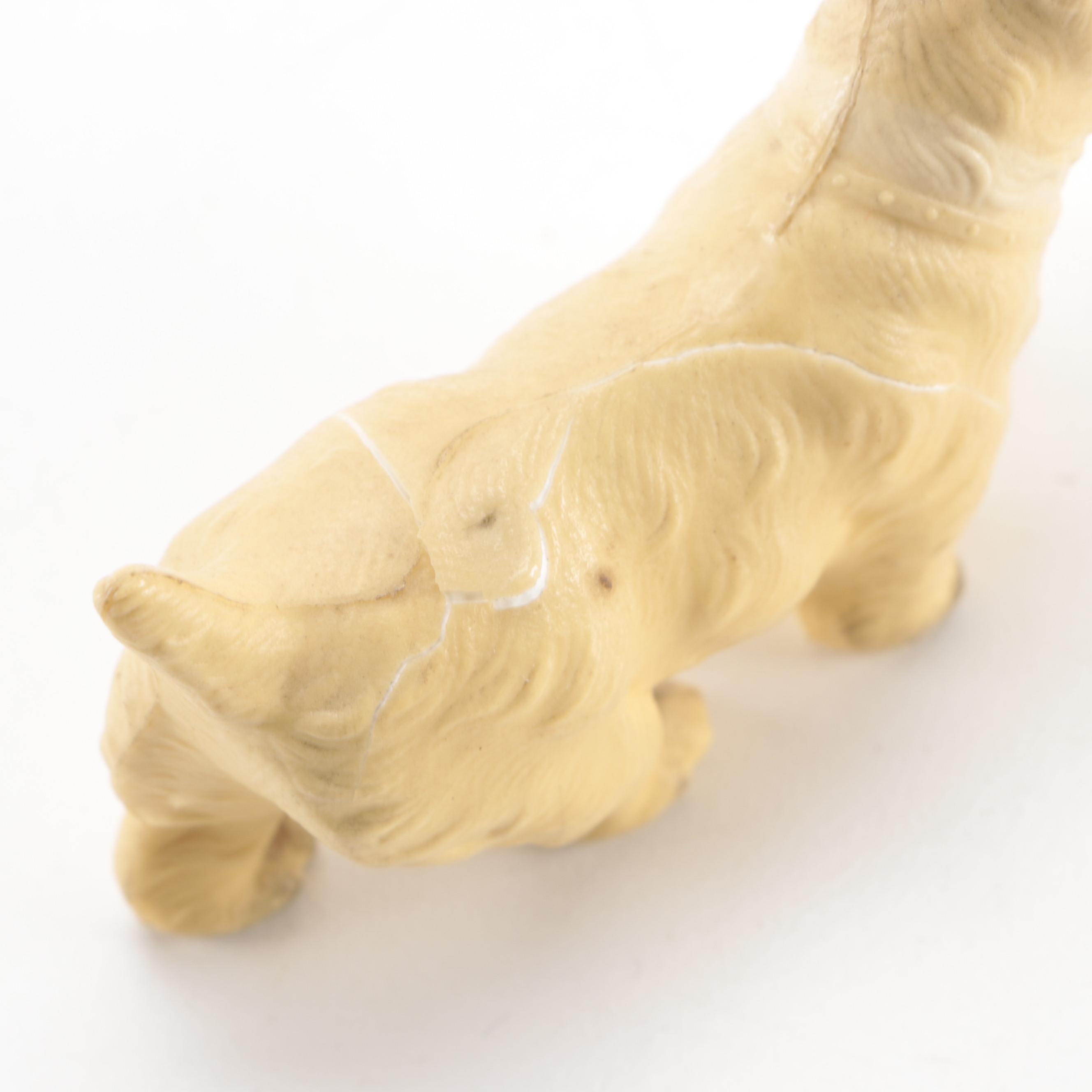 Norleans Spaniel and Other Japanese Ceramic and Plastic Dog Figurines