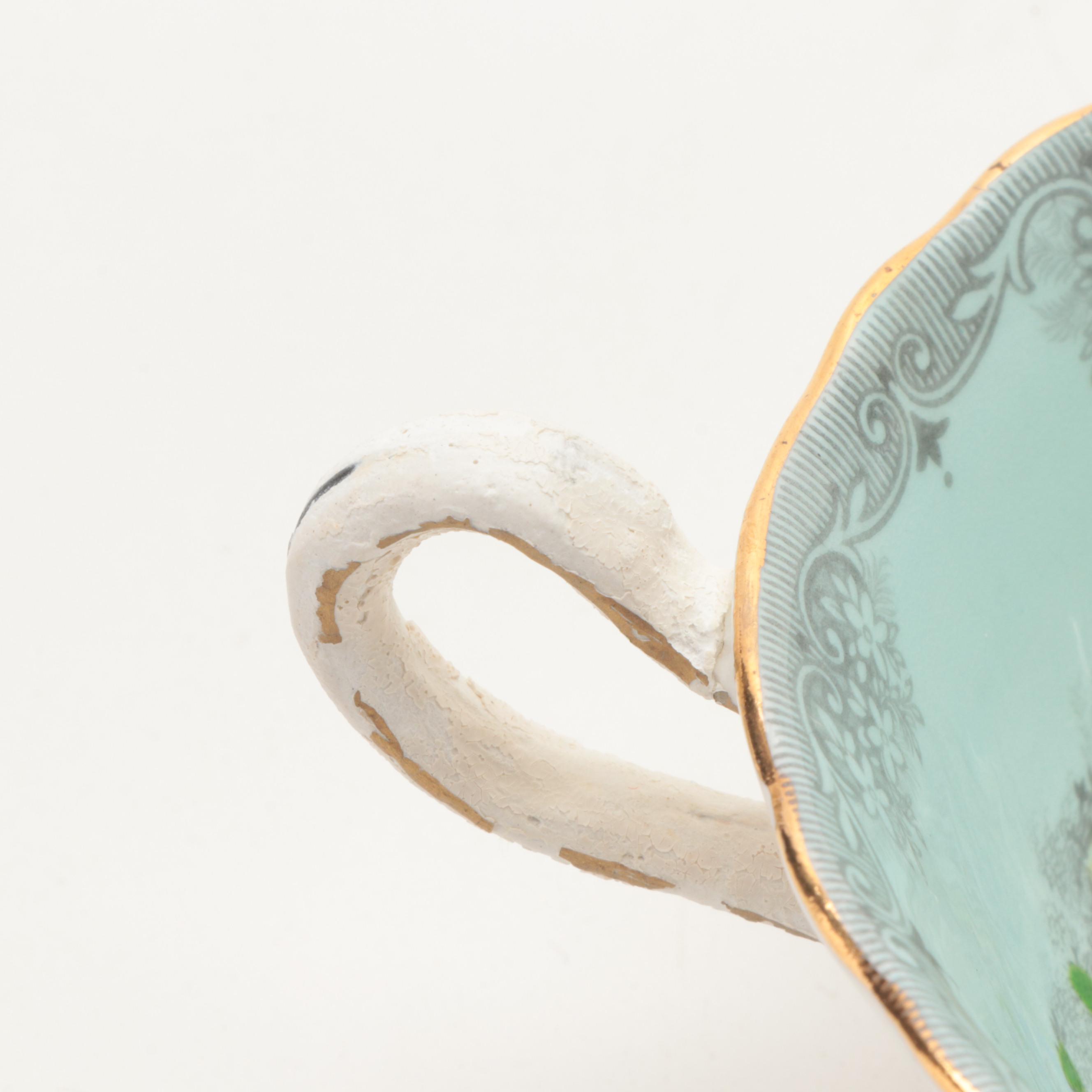 Aynsley English Bone China "Queen's Garden" Dinnerware, Mid-20th Century