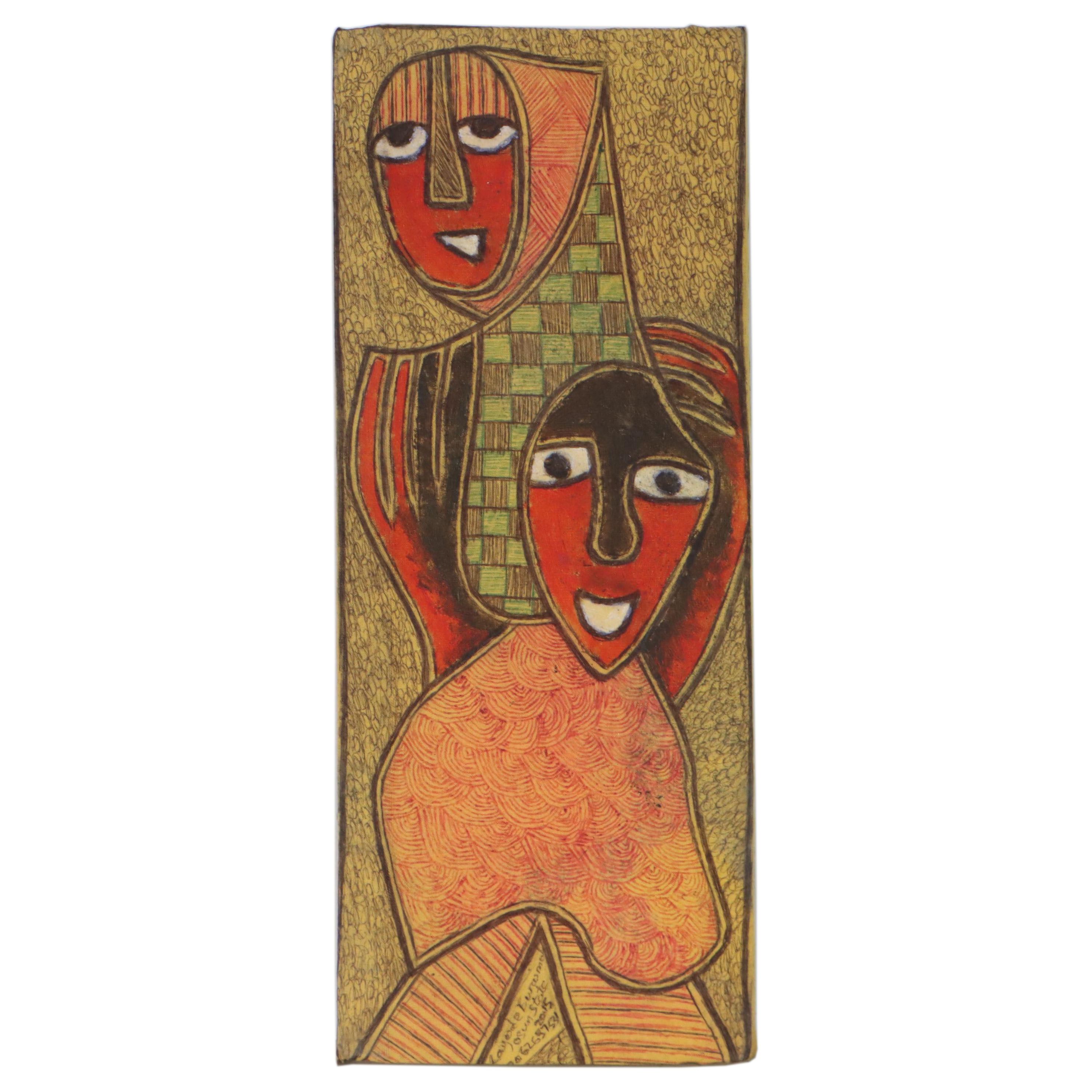 Kayode Buraimoh Mixed Media Painting, 2015