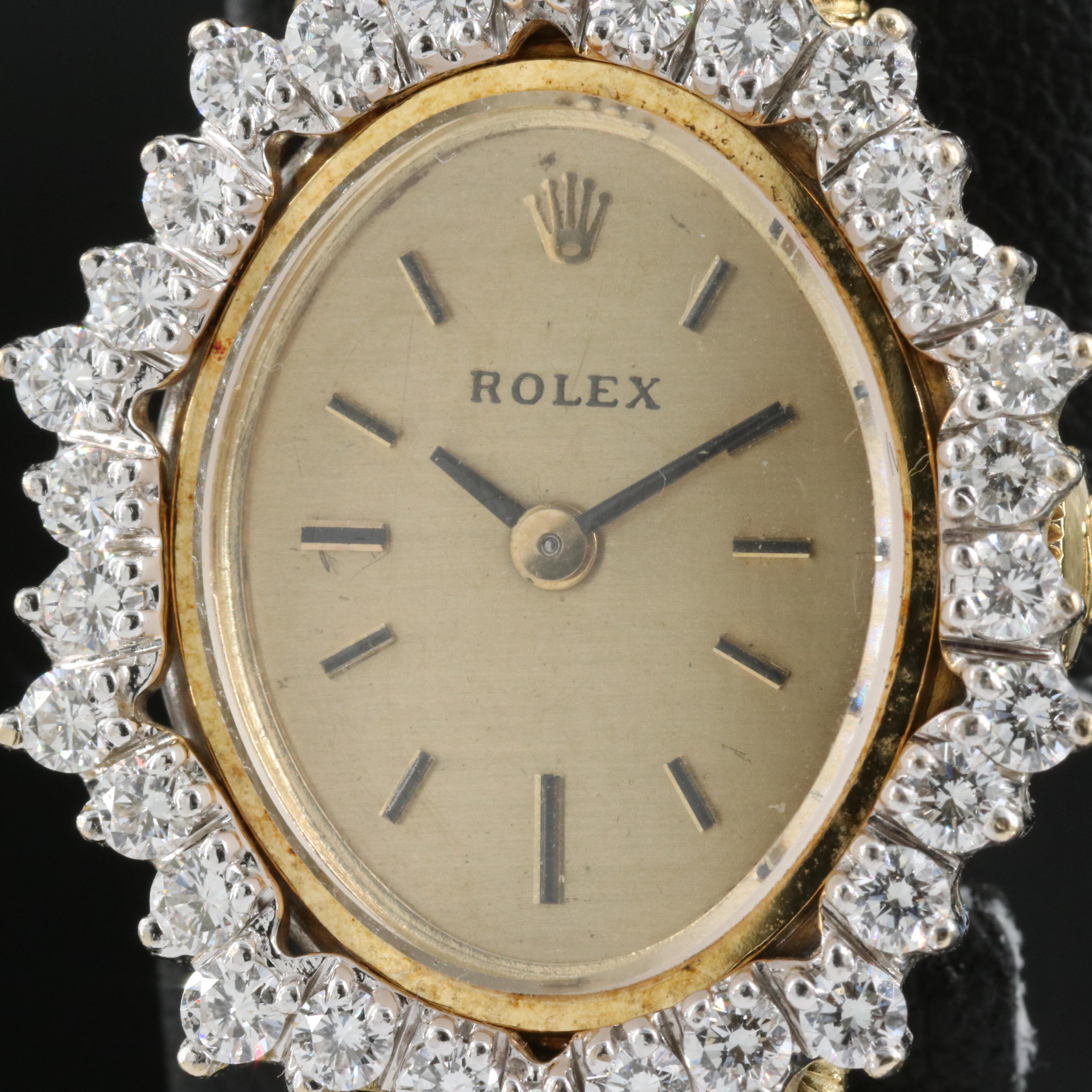Rolex 14K 1.05 CTW Diamond Watch