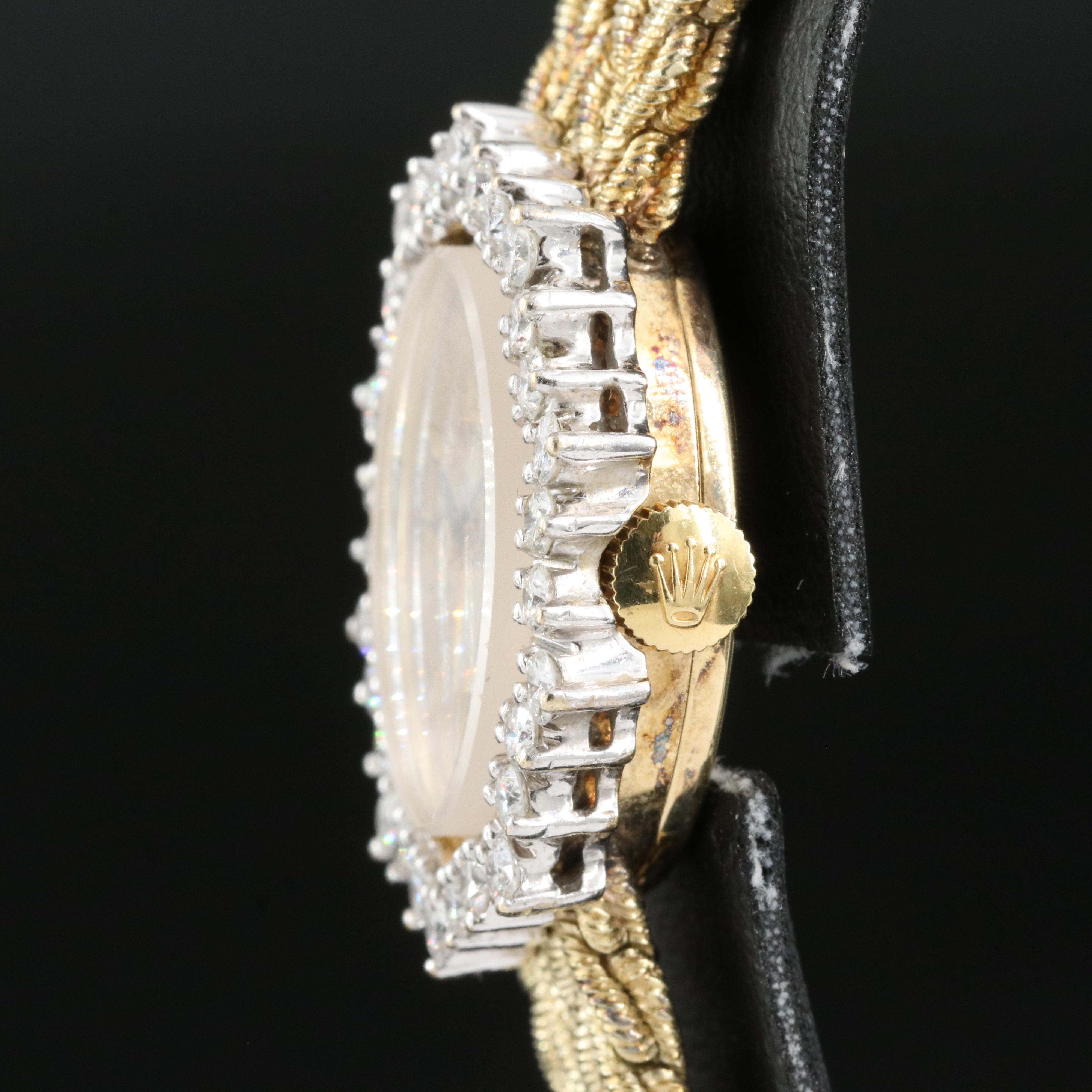 Rolex 14K 1.05 CTW Diamond Watch