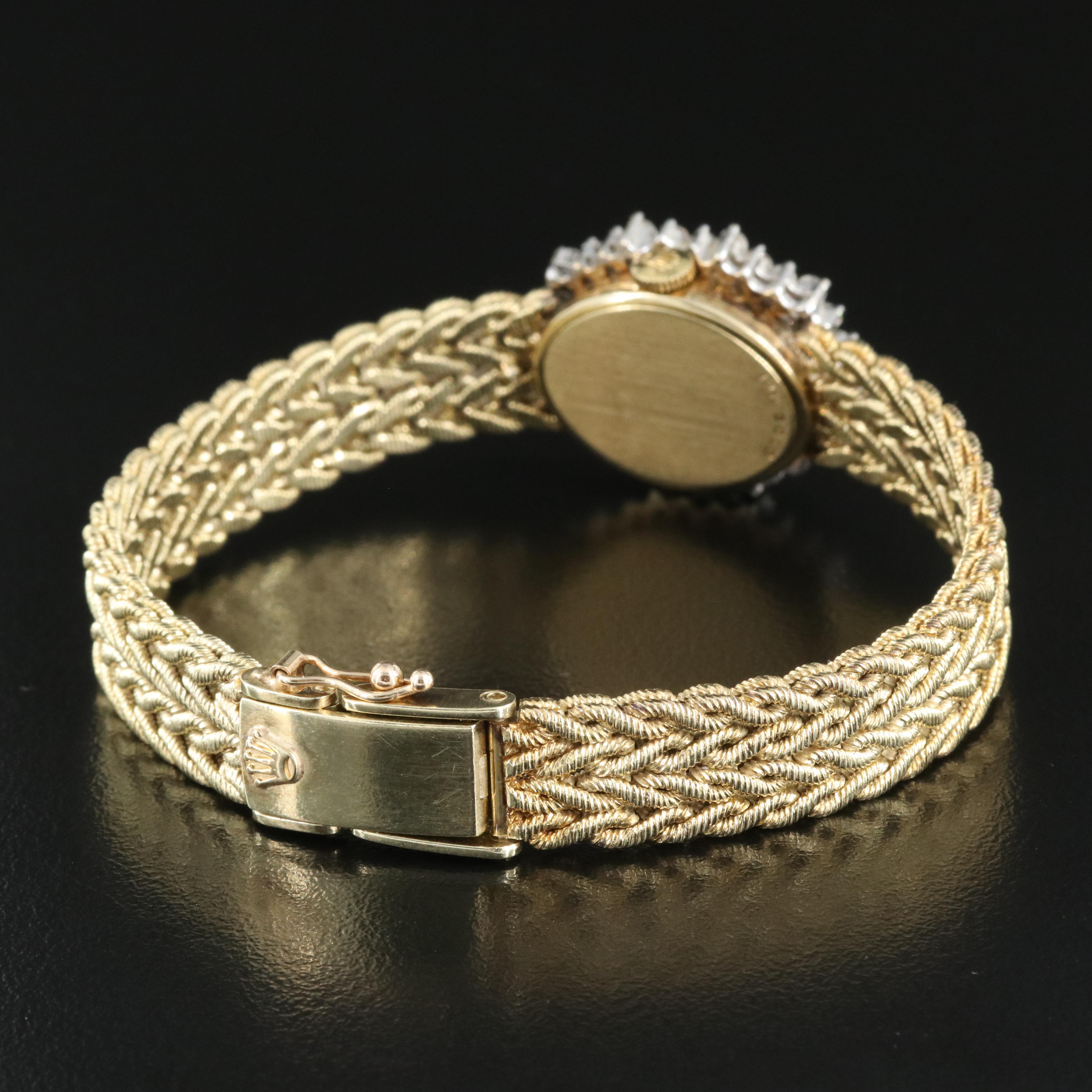 Rolex 14K 1.05 CTW Diamond Watch