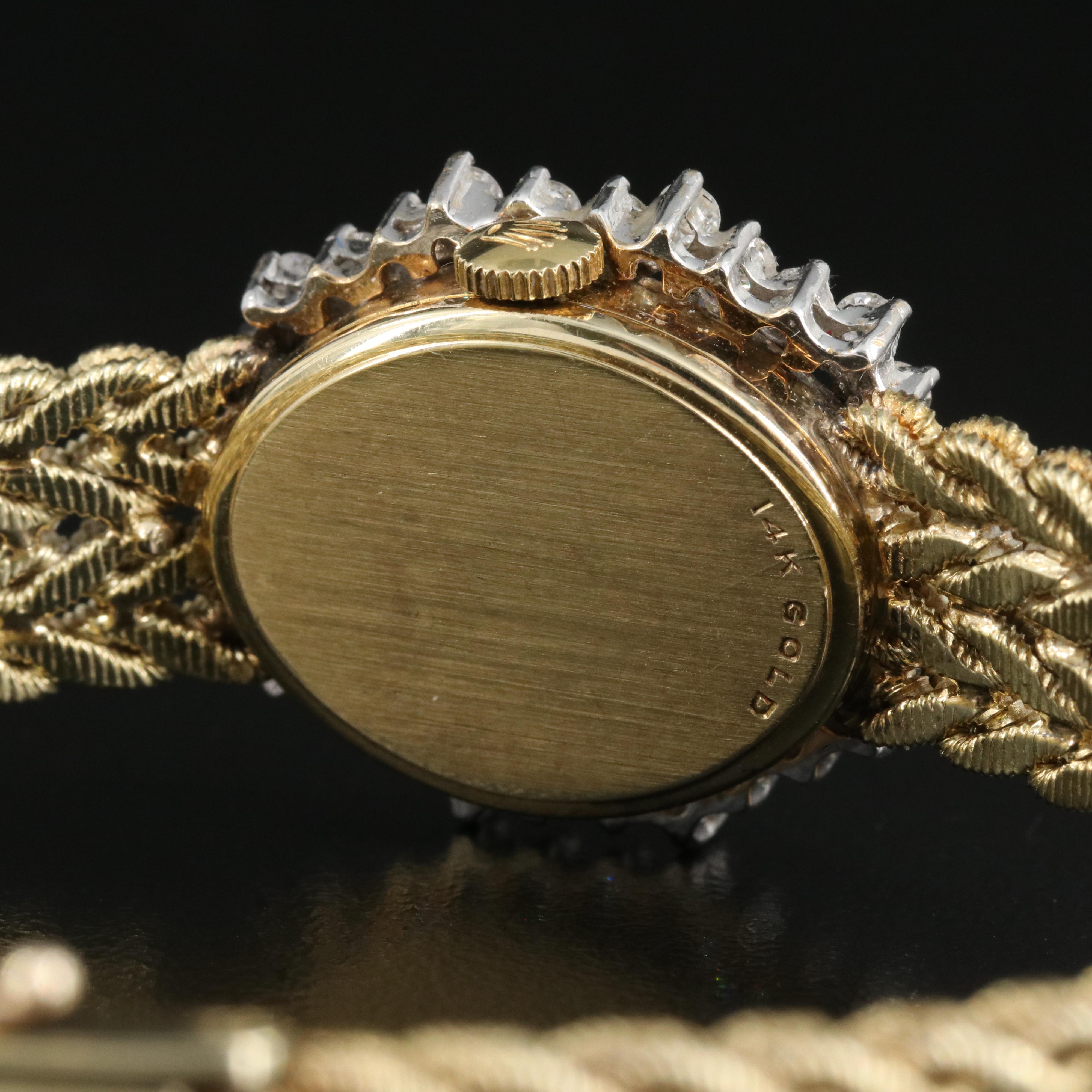 Rolex 14K 1.05 CTW Diamond Watch