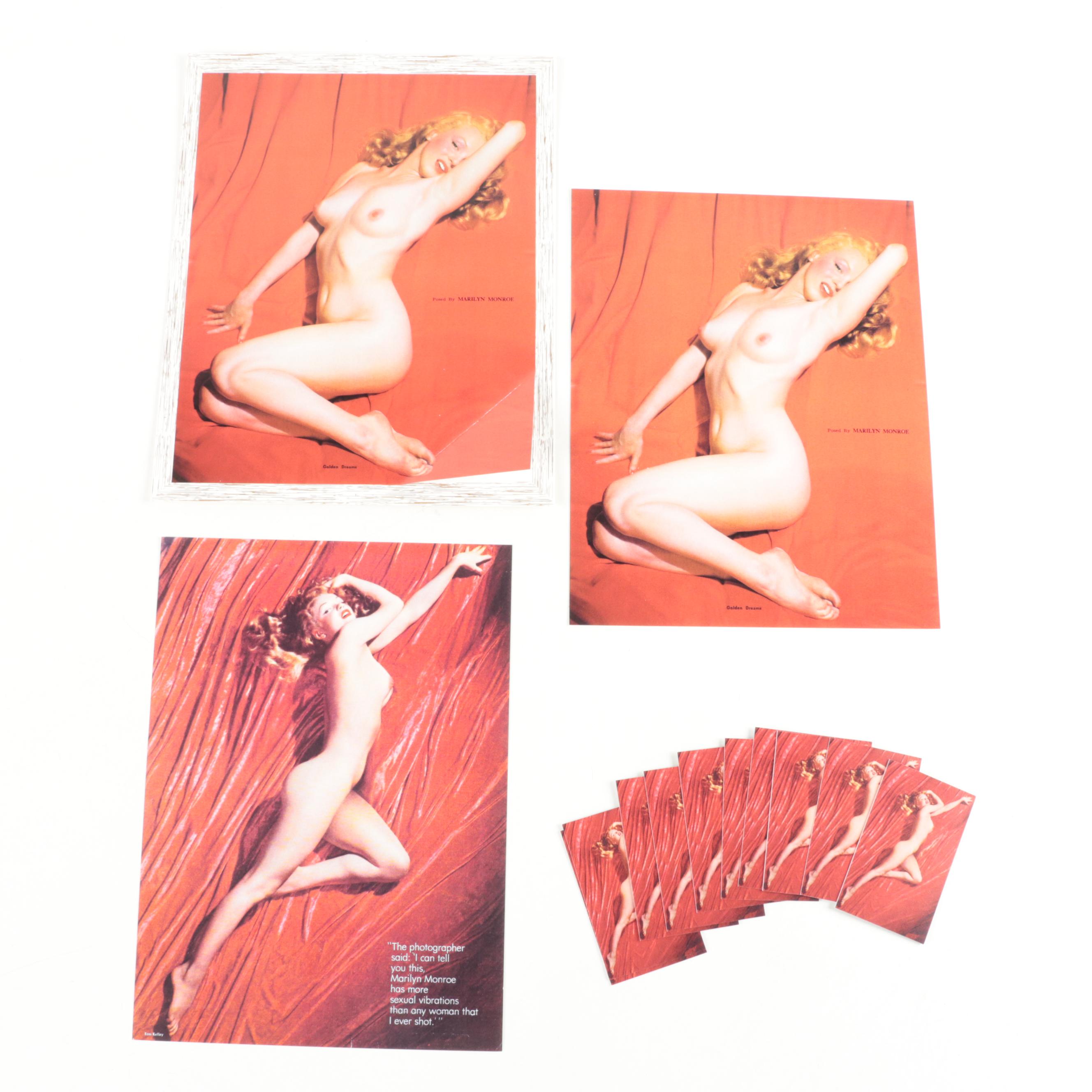 Marilyn Monroe Calendar, Prints and Business Cards Featuring "Golden Dreams"